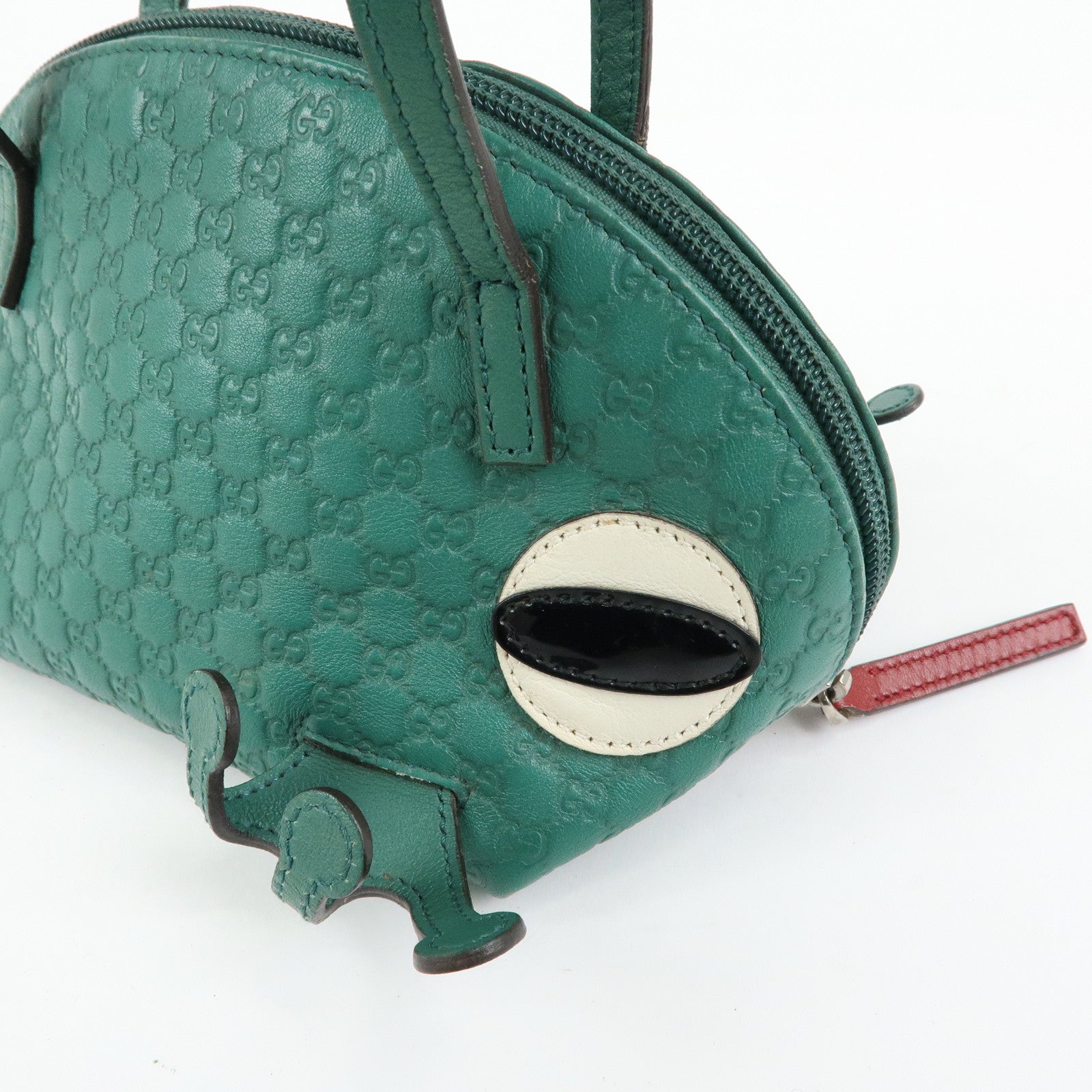 GUCCI Children’s Microguccissima Leather Hand Bag Frog Motif 340620