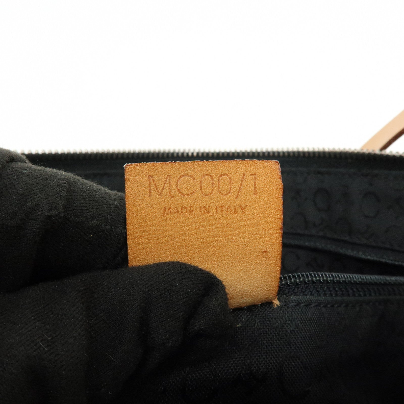 CELINE C Macadam Suede Leather Shoulder Bag Hand Bag Black