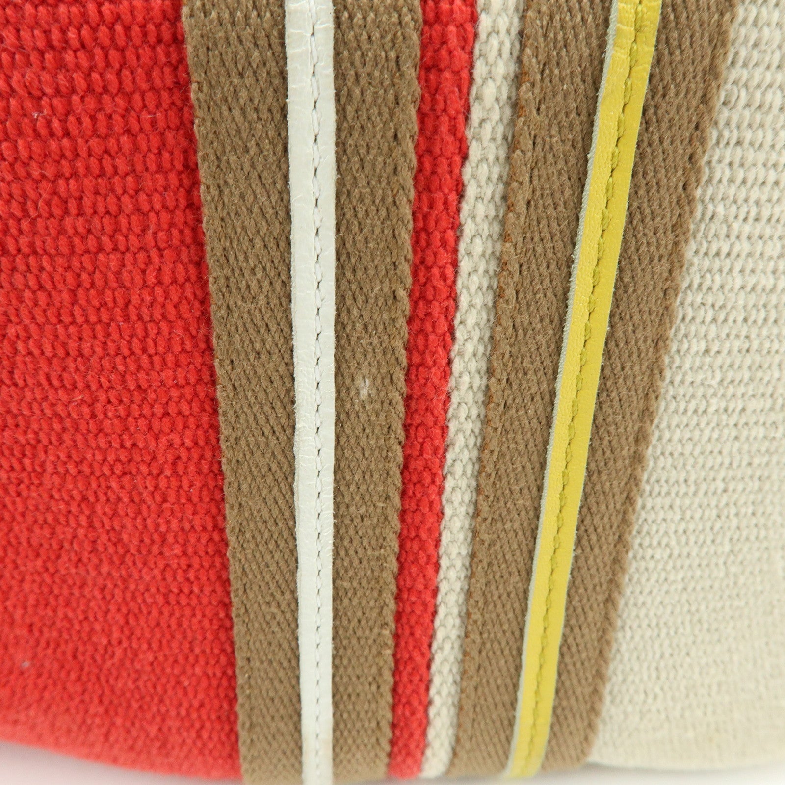 BOTTEGA VENETA Canvas Leather Shoulder Bag Hand Bag Multicolor