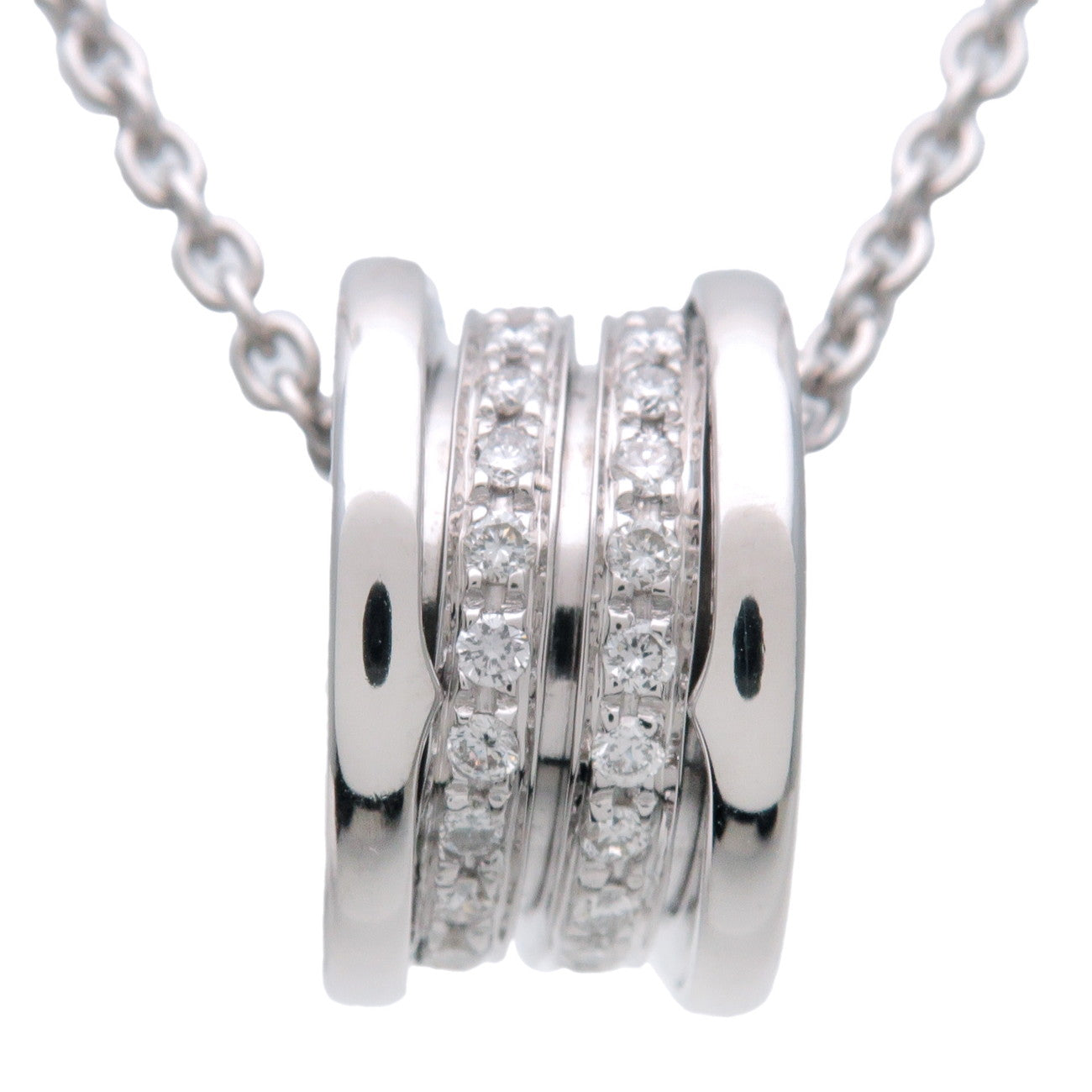 BVLGARI B-zero1 Diamond Necklace K18 750WG White Gold