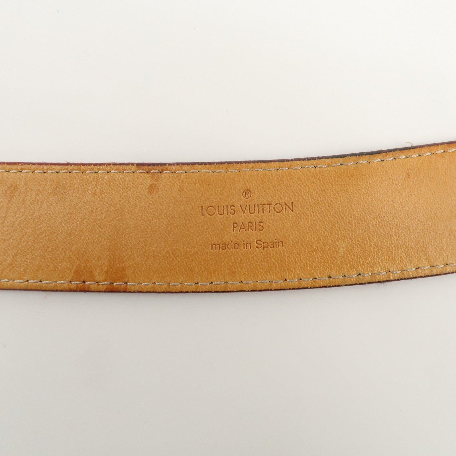 Louis Vuitton Monogram Vernis Ceinture Carre Belt 90/36 Red M6980