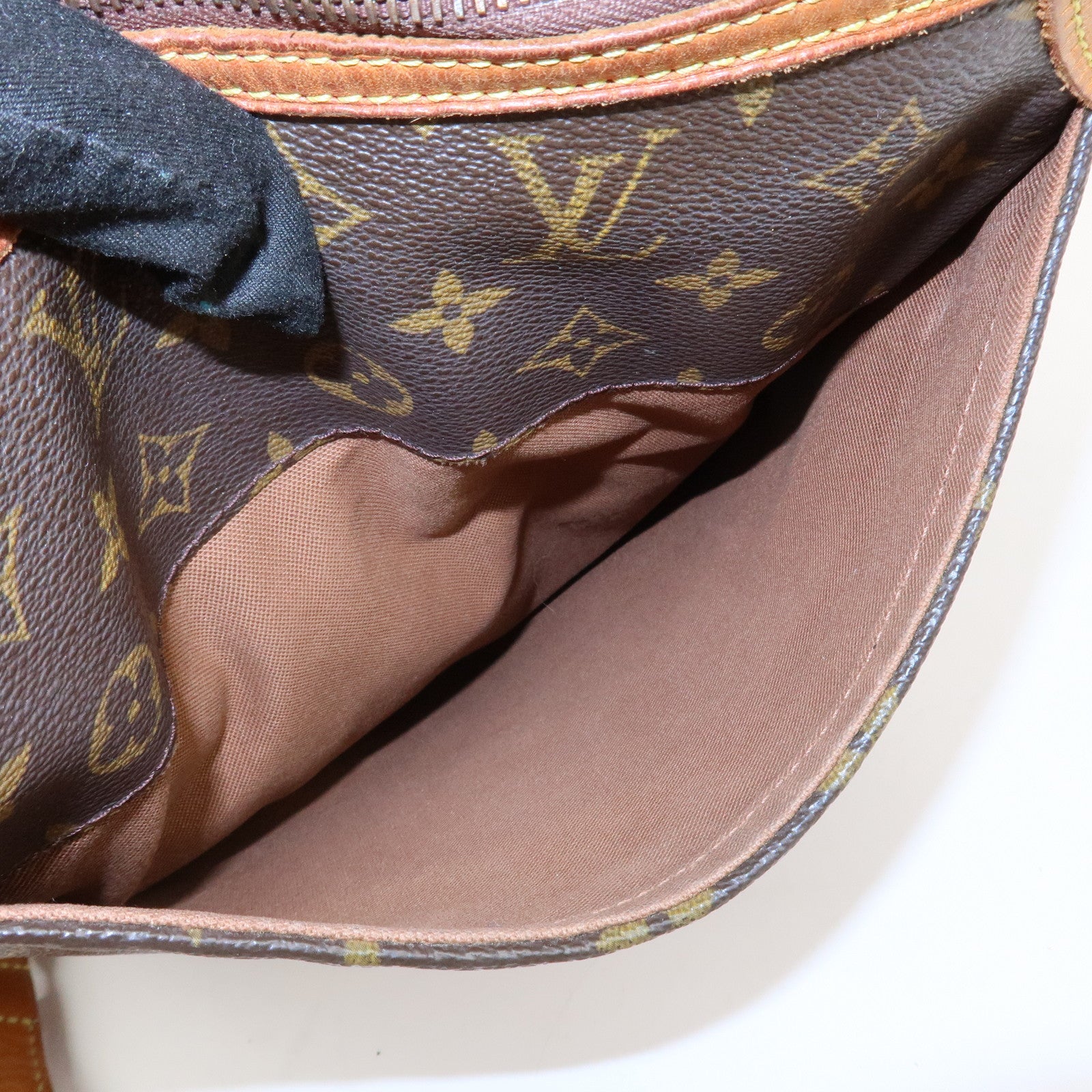 Louis Vuitton Monogram Odeon MM Shoulder Bag Brown M56389