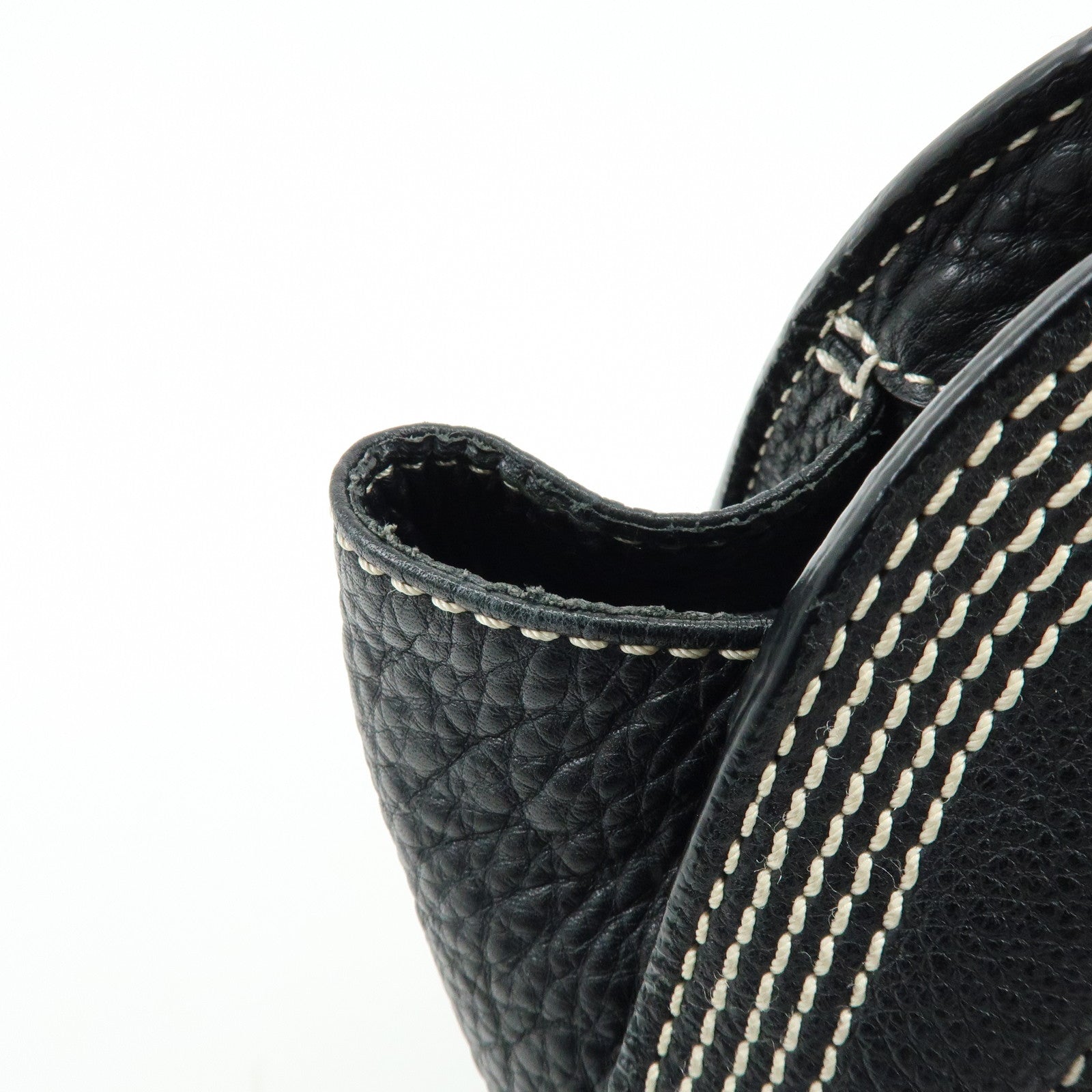 CELINE Leather Bittersweet Shoulder Bag Hand Bag Black