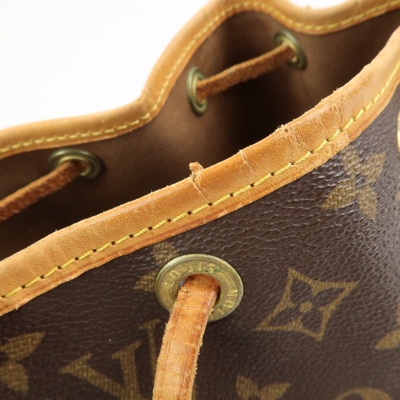 Louis Vuitton Monogram Petit Noe Shoulder Bag Brown M42226