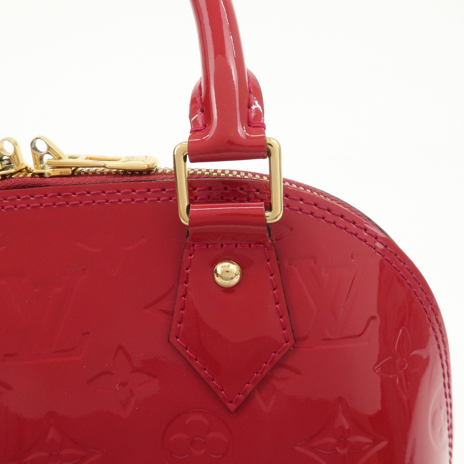 Louis Vuitton Monogram Vernis Alma BB 2Way Bag Rose Indien M91771