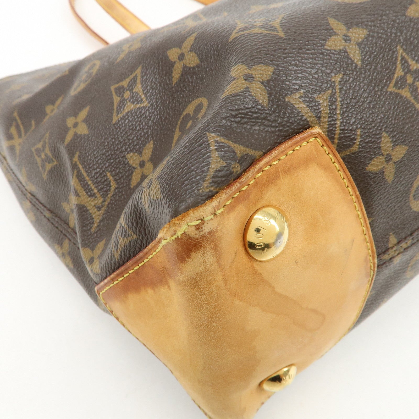 Louis Vuitton Monogram Wilshire MM Tote Bag Brown M45644