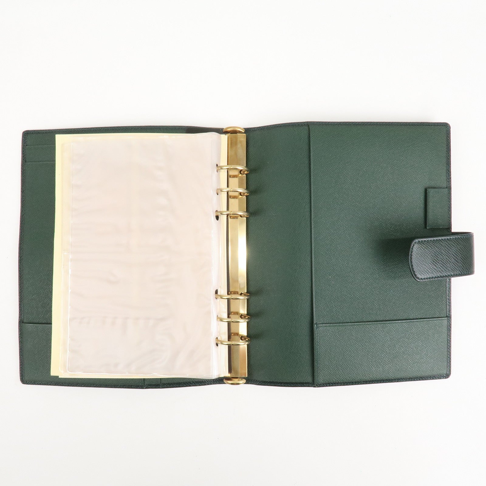 Louis Vuitton Taiga Leather Agenda GM Planner Cover Epicea R20404 Used