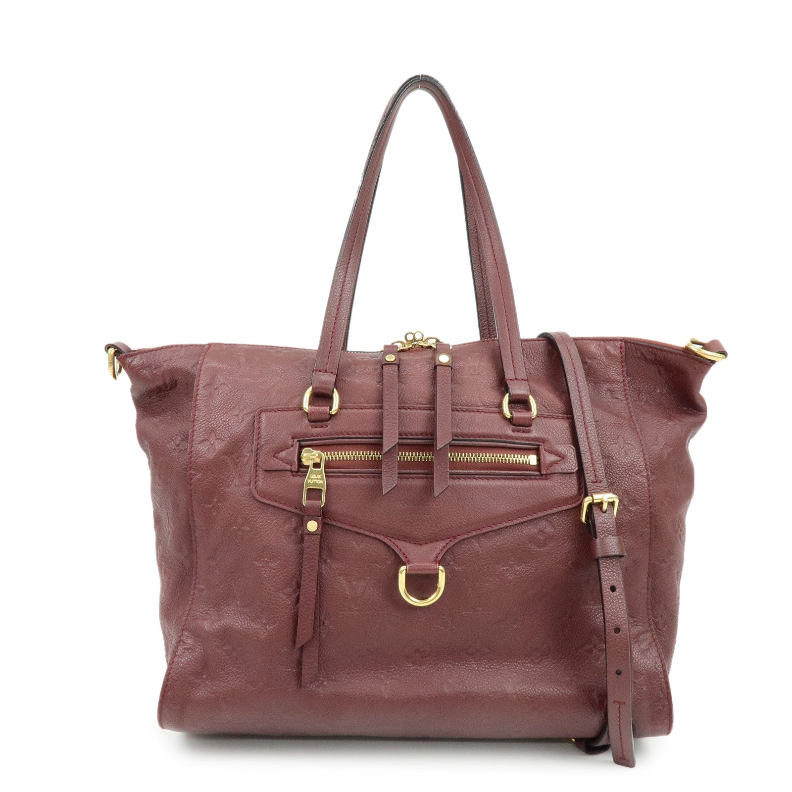 Louis Vuitton Monogram Empreinte Leather 2Way Bag Aube M94046