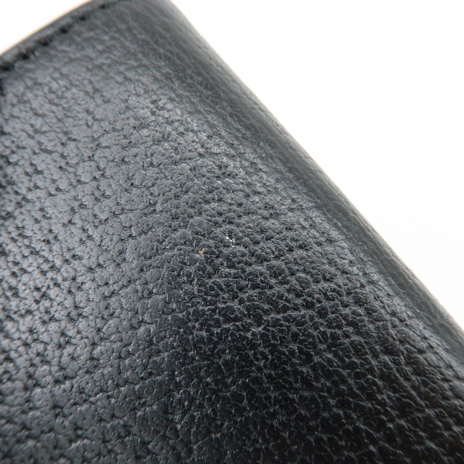 GUCCI Animalier Bee Leather 6 Ring Key Case Key Holder Black 523683