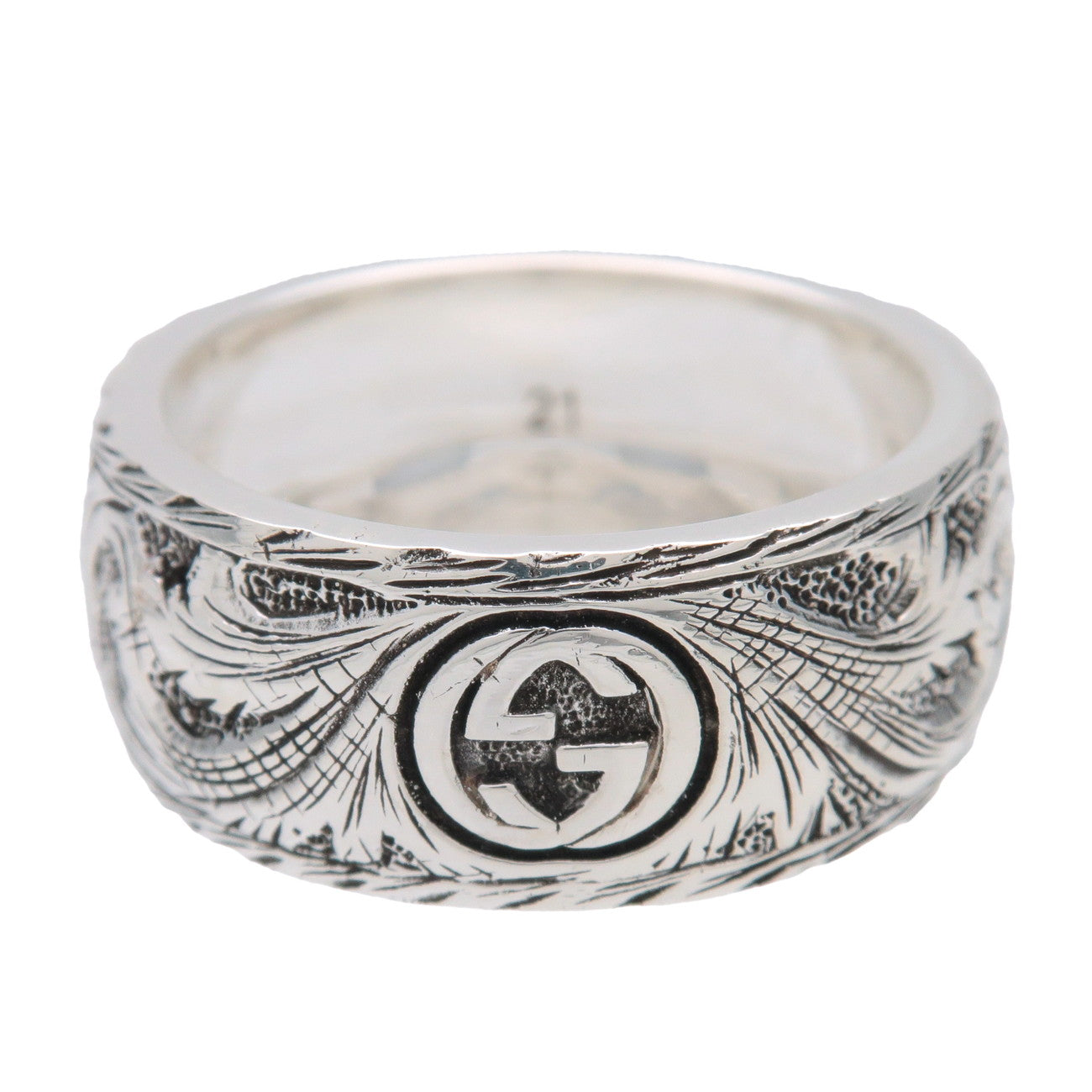 GUCCI Tiger Head Ring SV925 Silver #21 US9.25 EU60 HK20.5