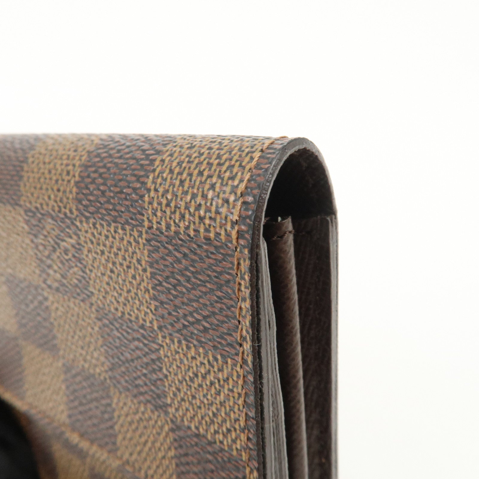 Louis Vuitton Damier Canvas Portefeuille Sarah Wallet Brown N61734