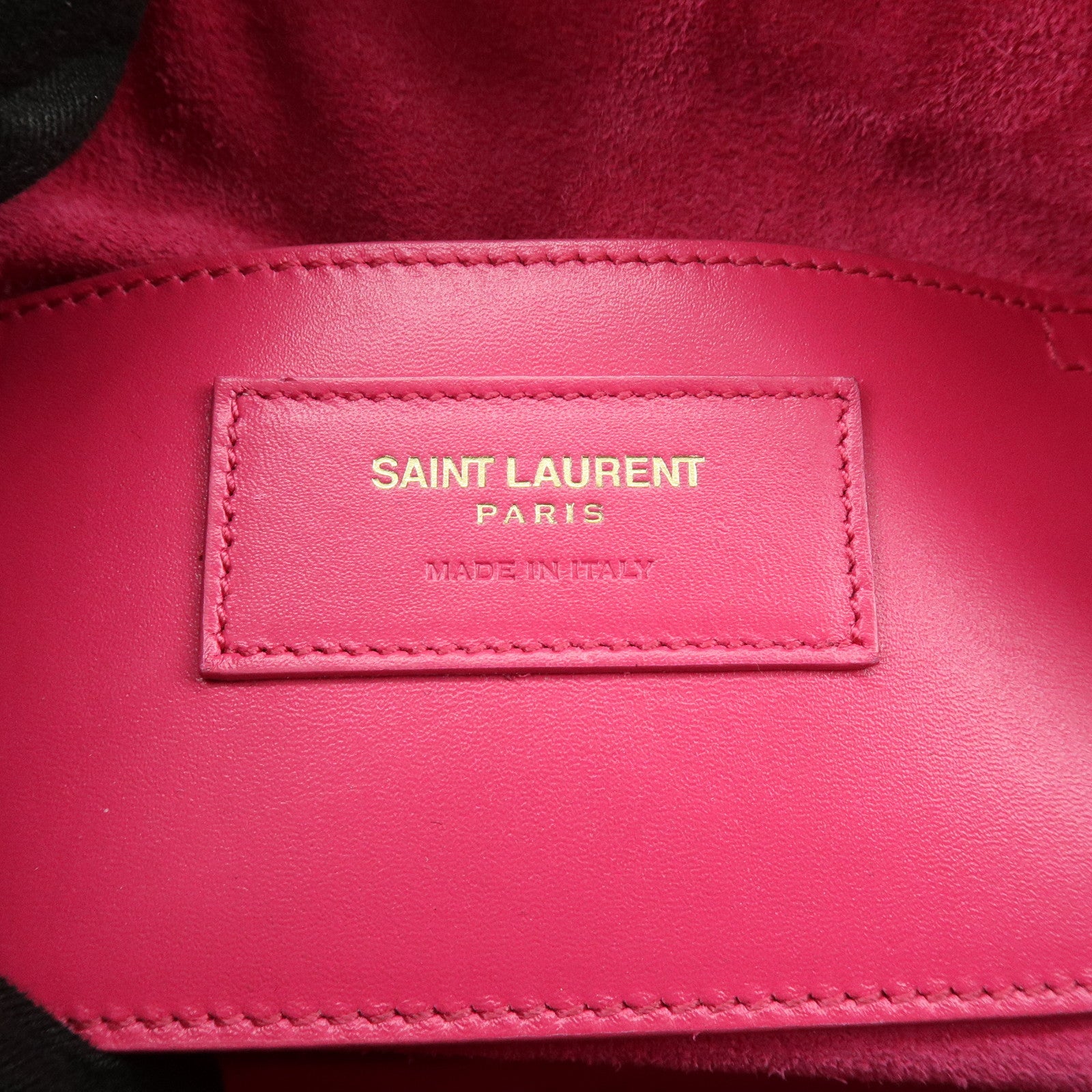 SAINT LAURENT PARIS BABY DUFFLE Leather 2WAY Bag Pink 330958