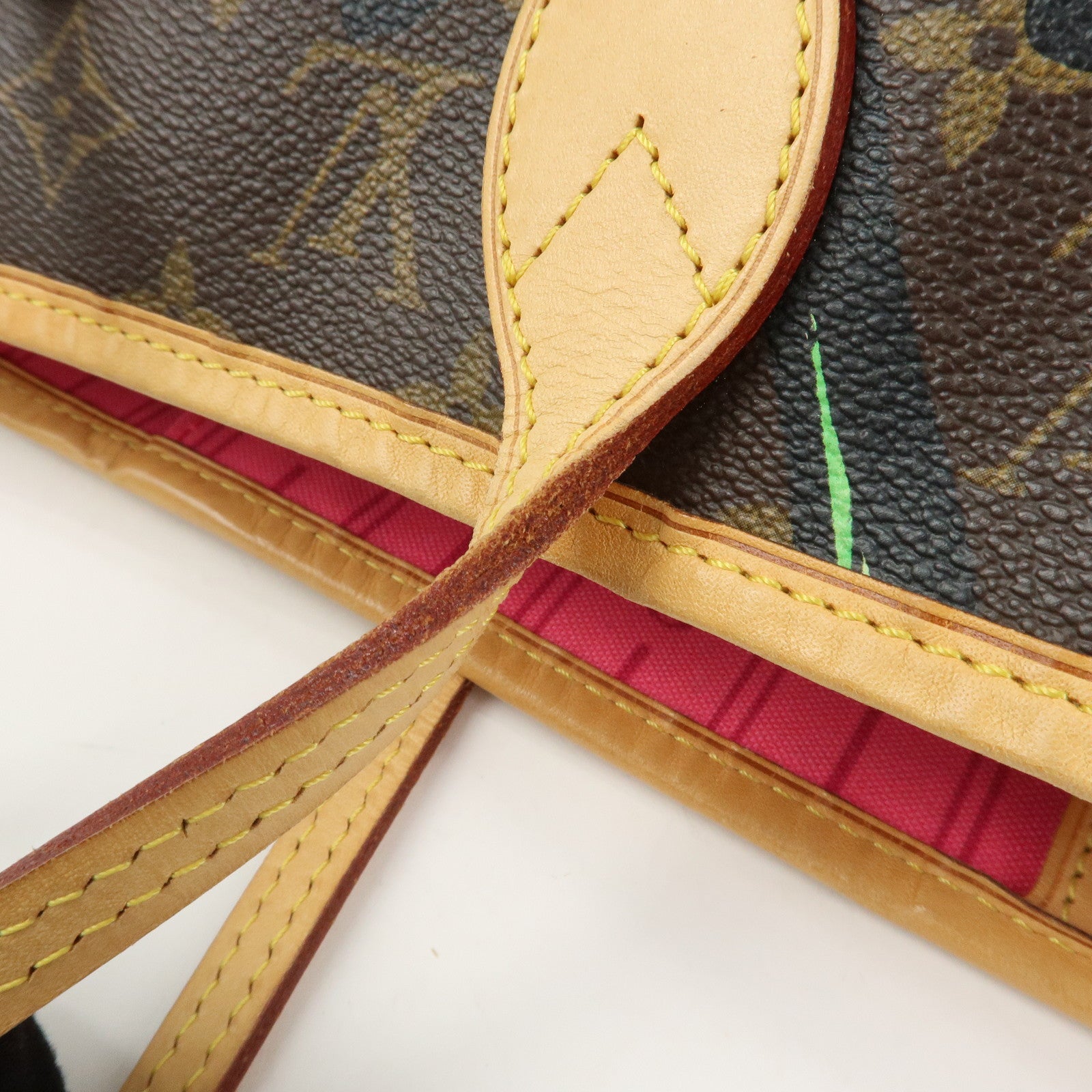 Louis Vuitton Monogram Rose Neverfull MM Tote Shoulder Bag M48613