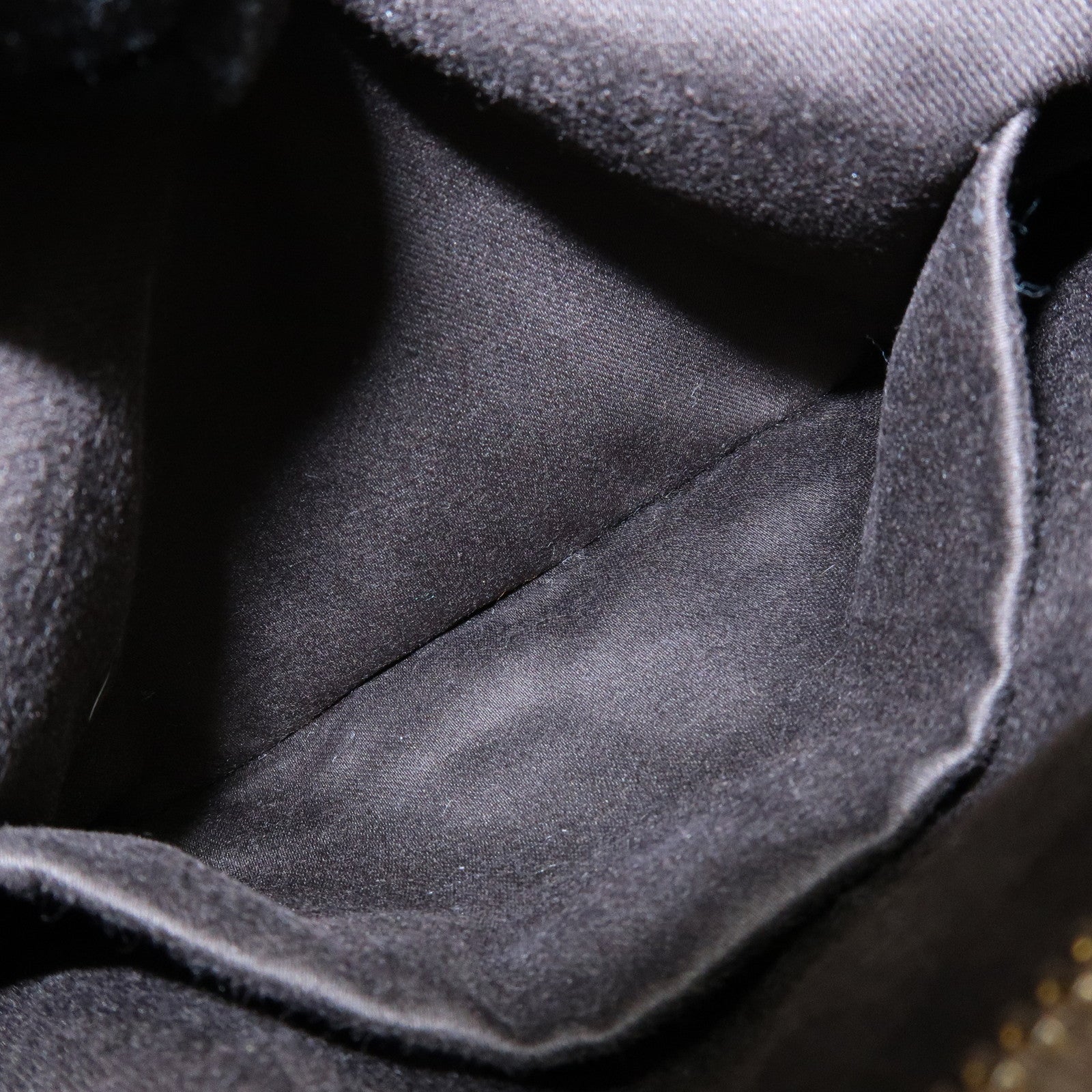 MIU MIU Matelasse Gathered Leather Shoulder Bag Hand Bag Gray