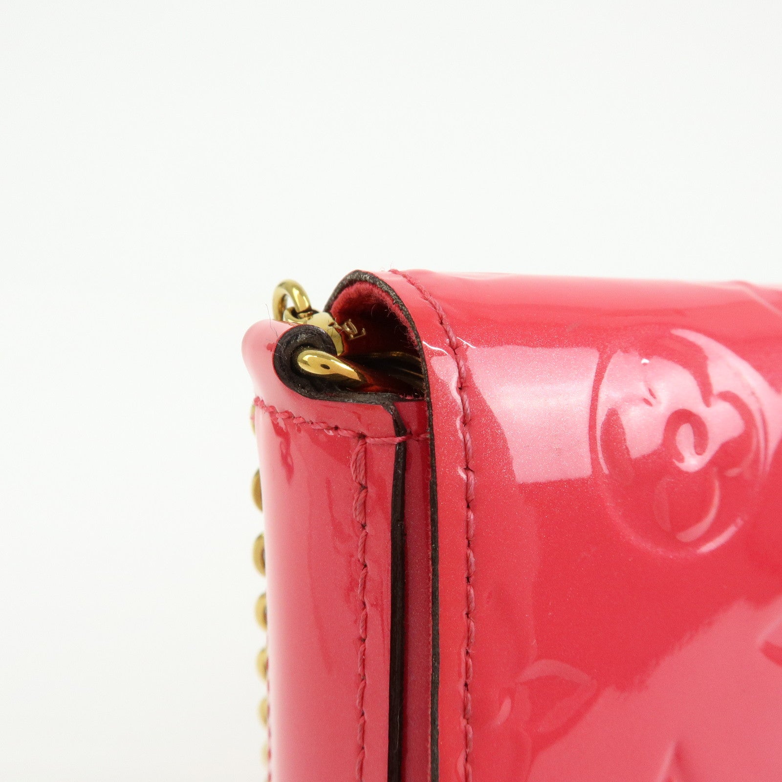 Louis Vuitton Monogram Vernis Leather Pochette Felicie Pink M61787