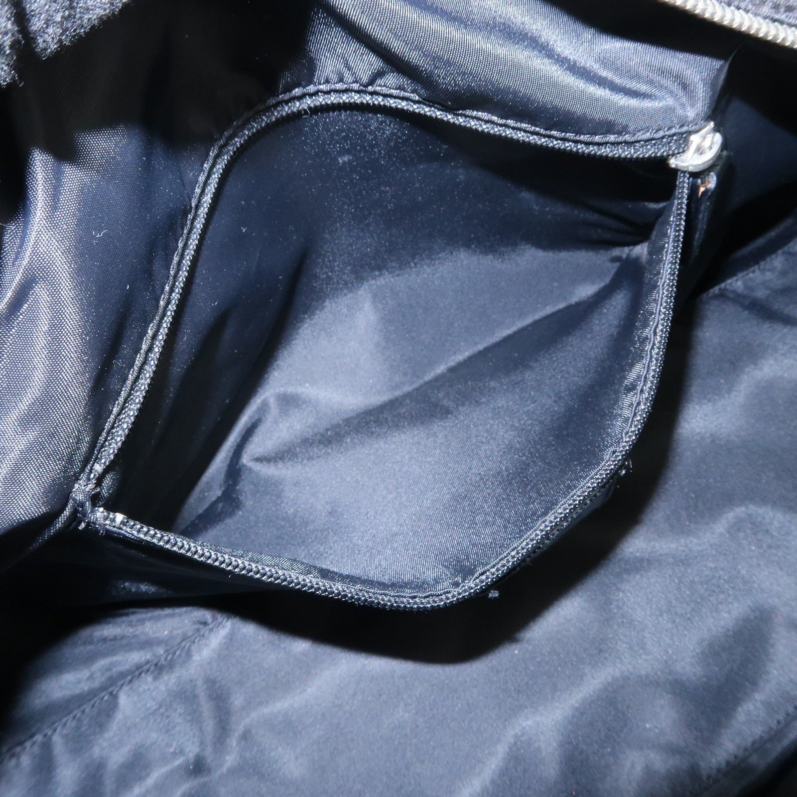 Christian Dior Trotter Canvas Leather Boston Bag Hand Bag Black