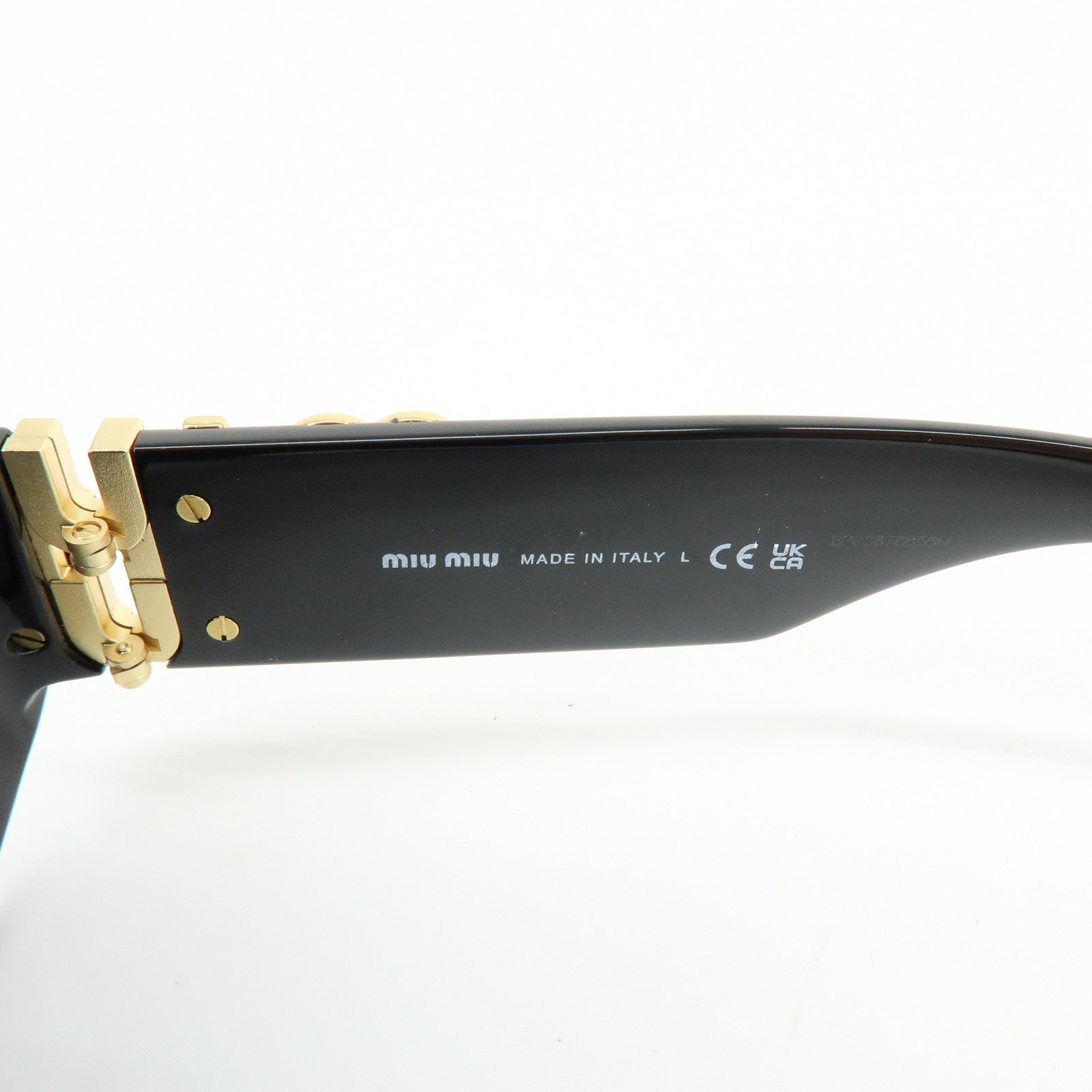 MIU MIU Logo Plastic Sunglasses Black SMU 11W 54□211AB-5S0 135 3N
