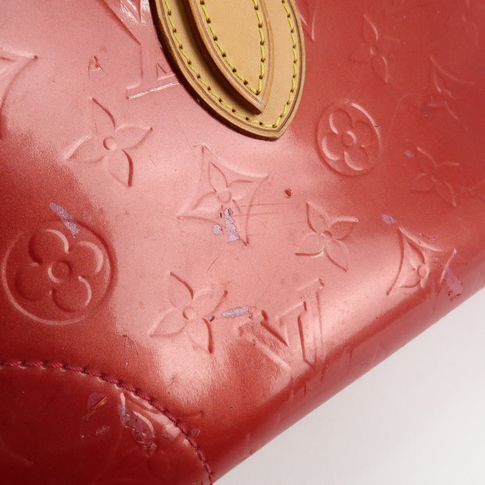 Louis Vuitton Vernis Rosewood Avenue Hand Bag Pomme D'Amour M93507 Used