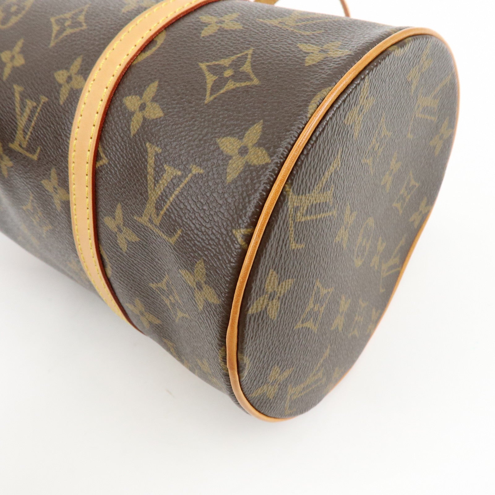 Louis Vuitton Monogram Papillon 30 Hand Bag Brown M51385