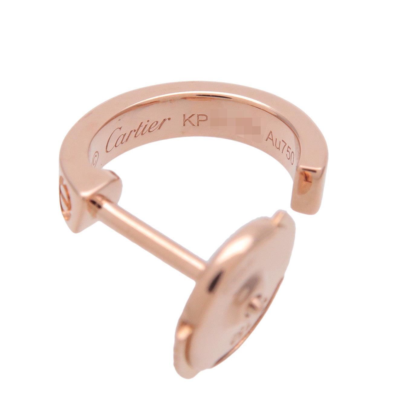 Cartier Mini LOVE Earrings K18 750PG Rose Gold