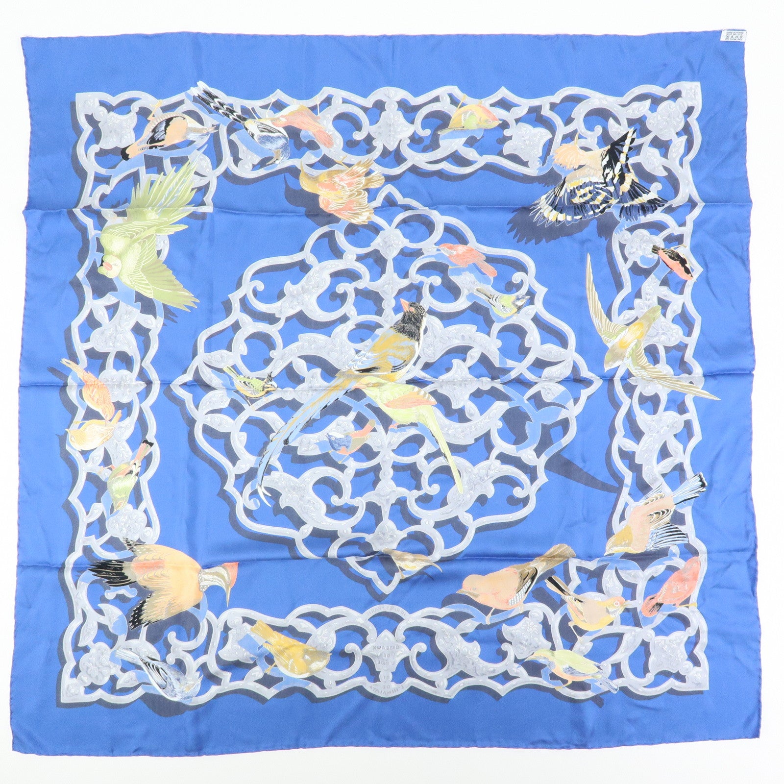 HERMES Carre 90 Silk 100% Scarf OISEAUX DE L'INDE ET DE L'HIMALAYA