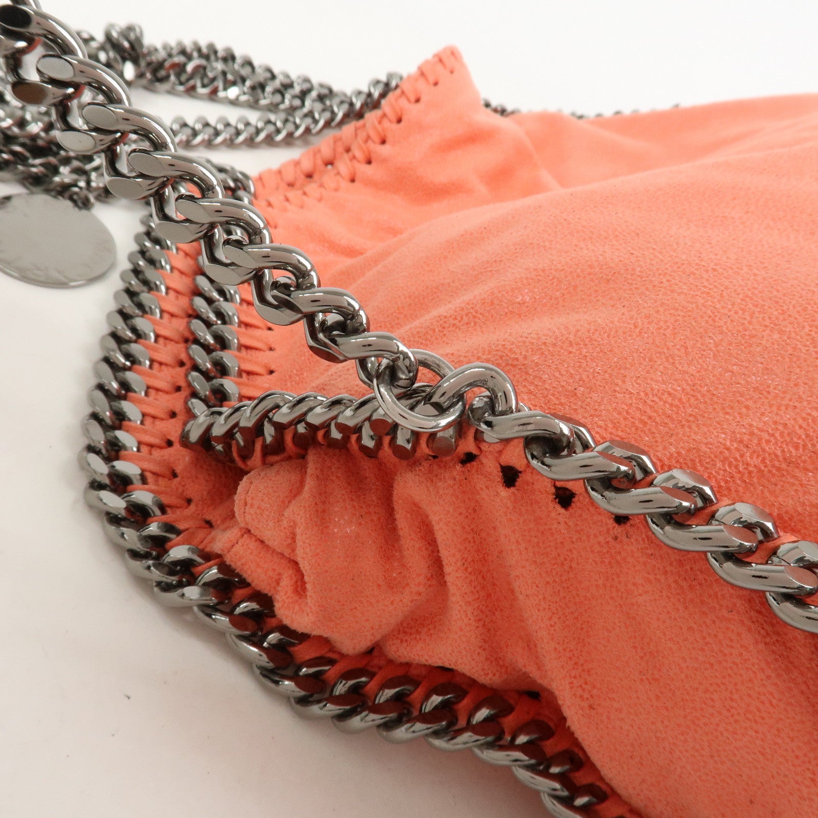 STELLA MCCARTNEY Falabella Fold-Over Tote 2Way Bag Orange