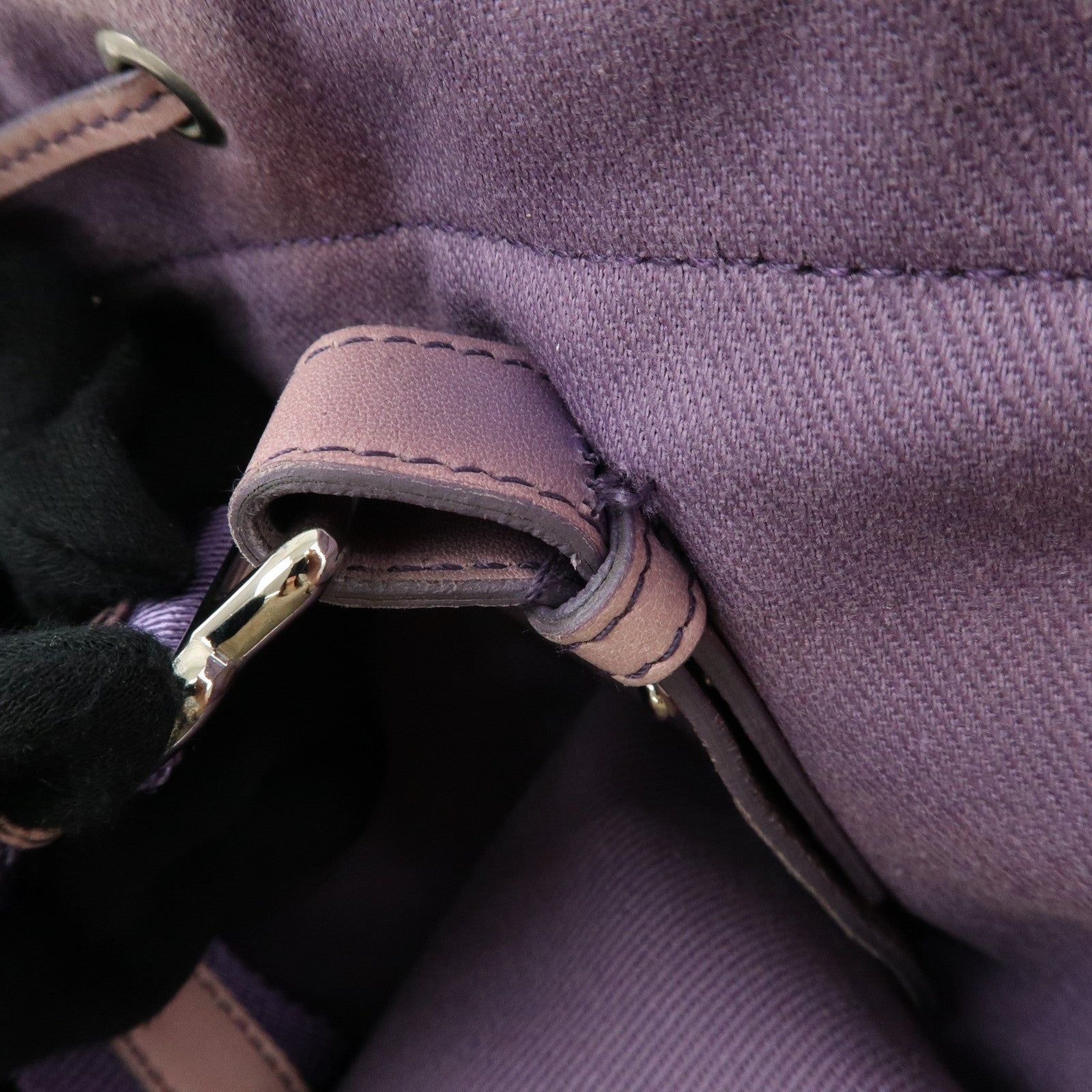 SAINT LAURENT PARIS Kahala Cassandra Canvas Tote Bag Purple 121631