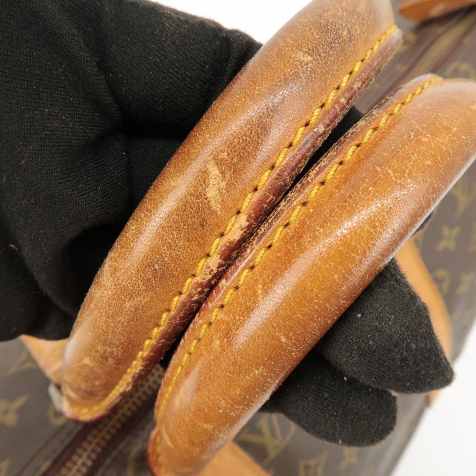 Louis Vuitton Monogram Keep All 50 Boston Bag Brown M41426 Used