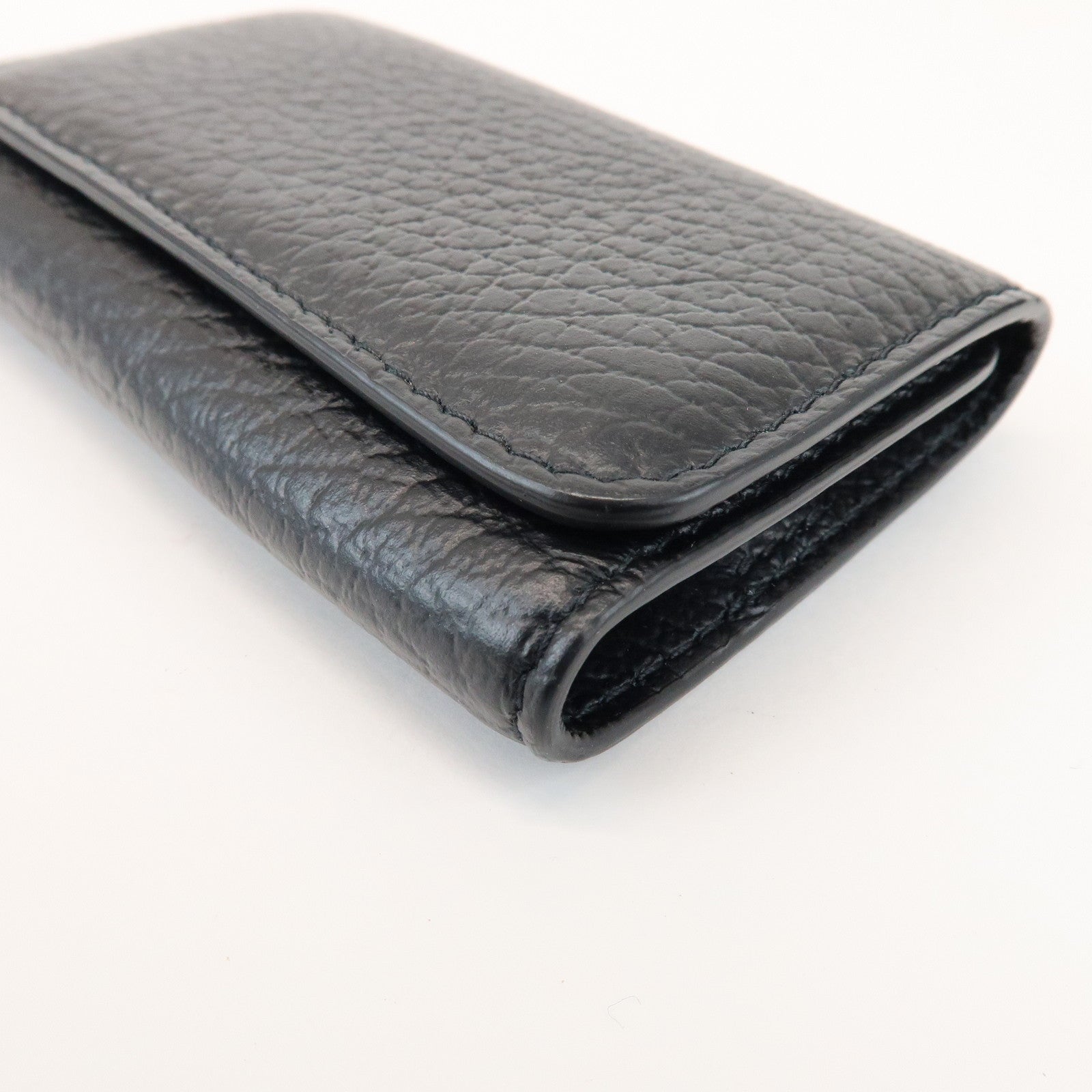 Maison Margiela Leather 6 hooks Key Case Key Holder Black