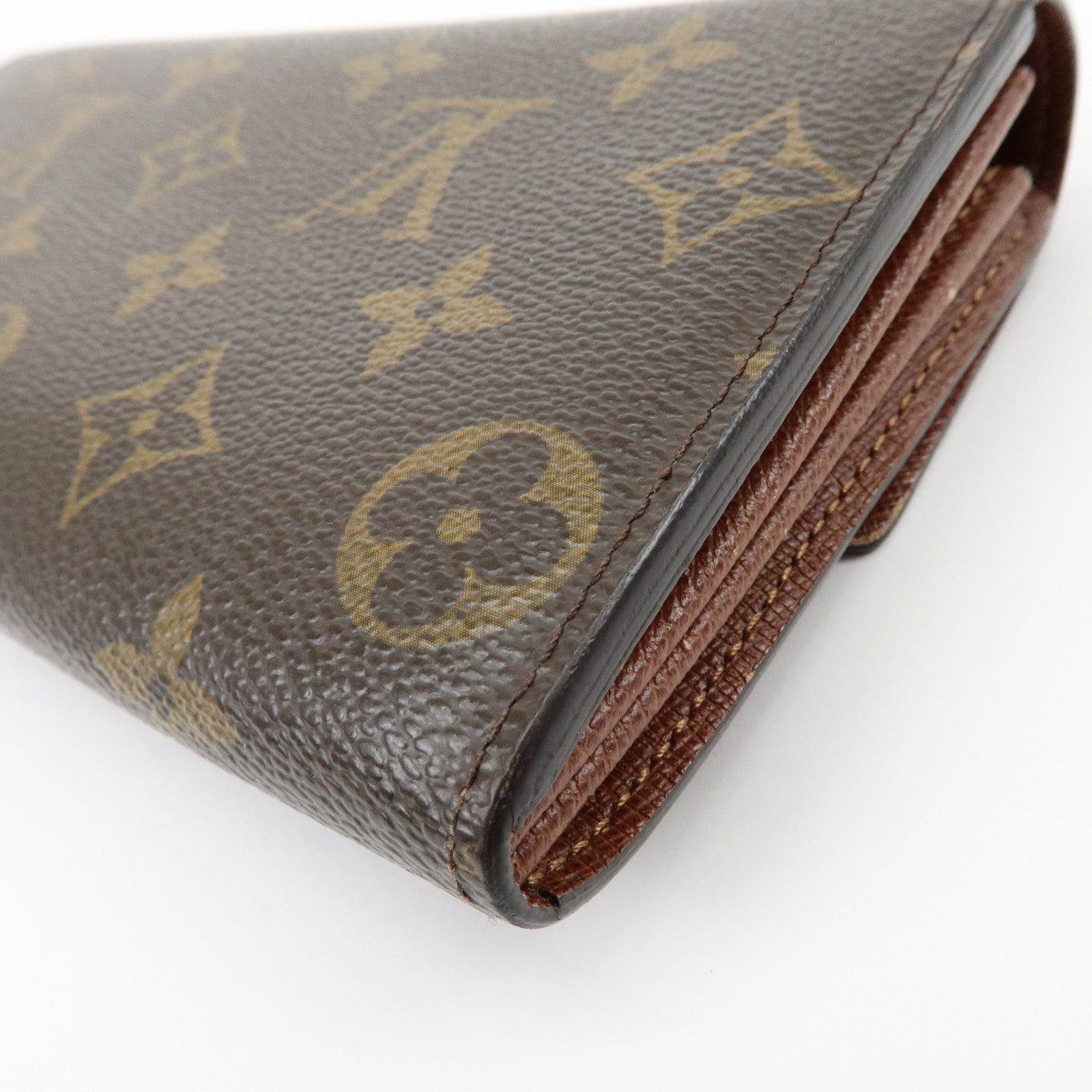 Louis Vuitton Monogram Portefeuille Sarah Long Wallet Brown M61734
