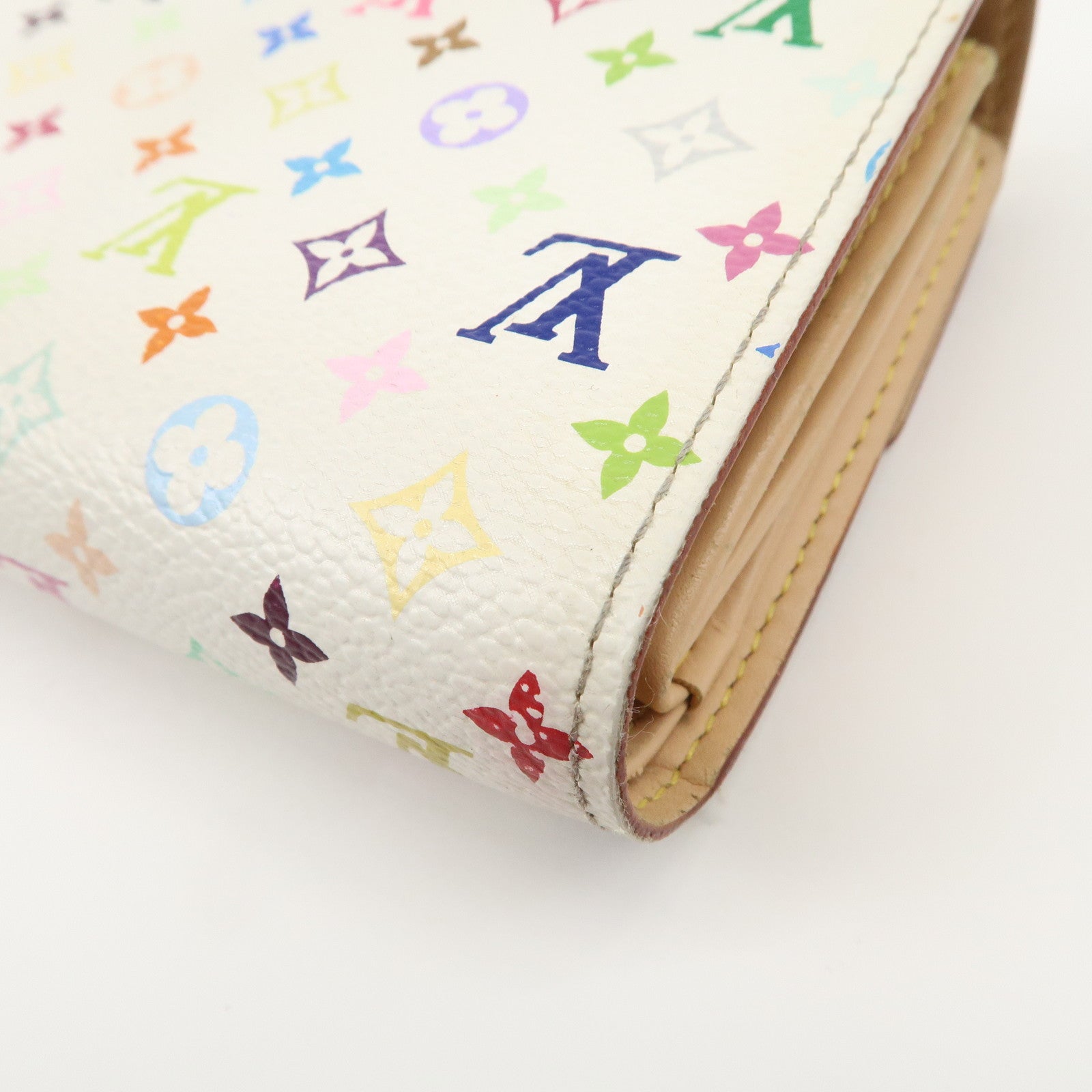 Louis Vuitton Monogram Multicolor Portefeuille Alexandra Wallet Blanc M60083