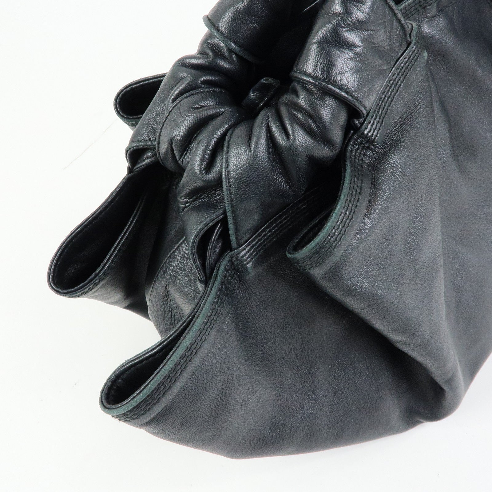 LOEWE Anagram Leather Nappa Aire Hand Bag Tote Bag Black