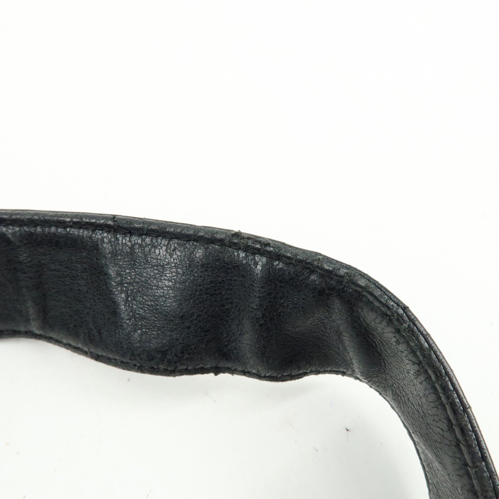 CHANEL Calf Leather Tote Bag Shoulder Bag Hand Bag Black