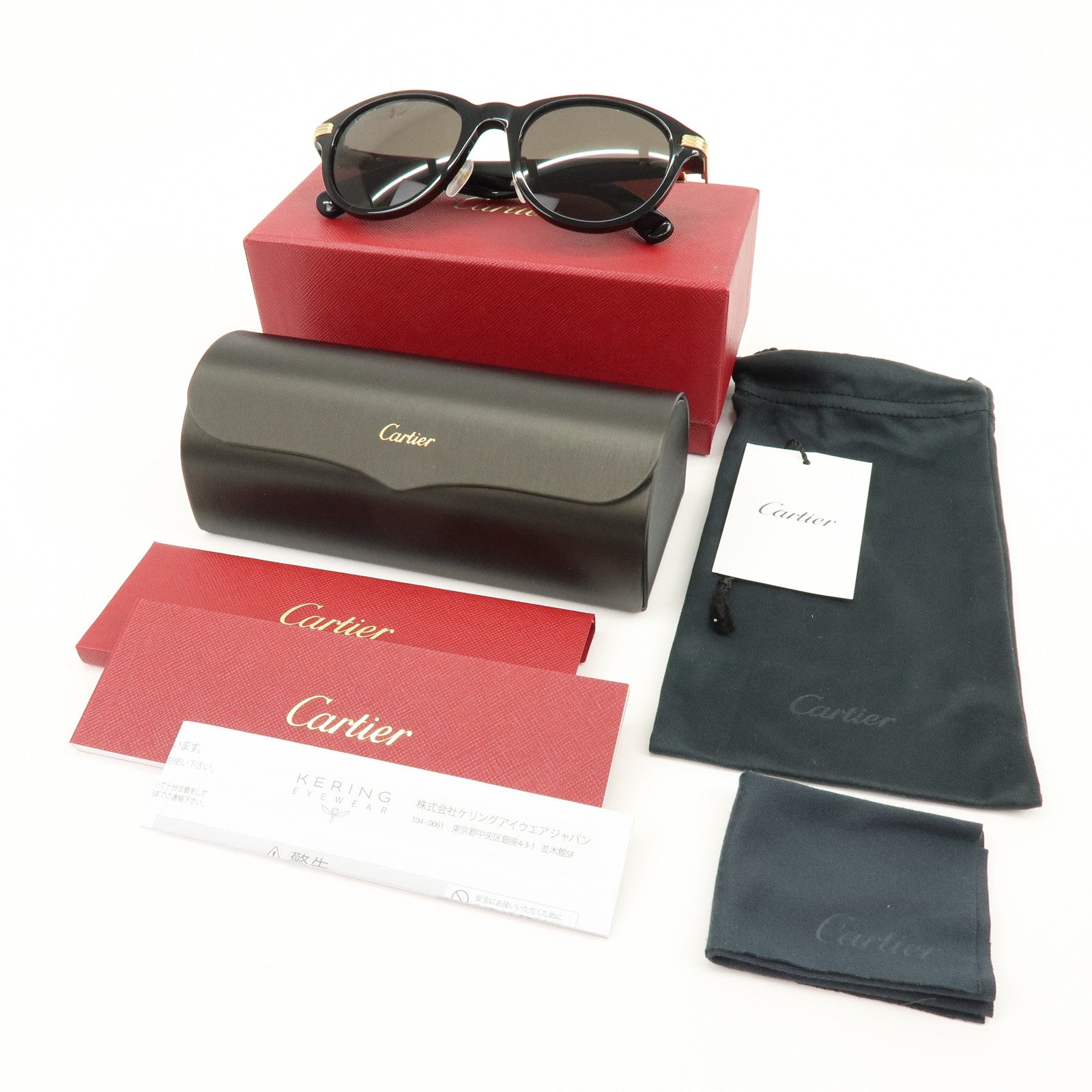 Cartier Double C de Cartier Plastic Sunglasses CT0395SA 53□21 145