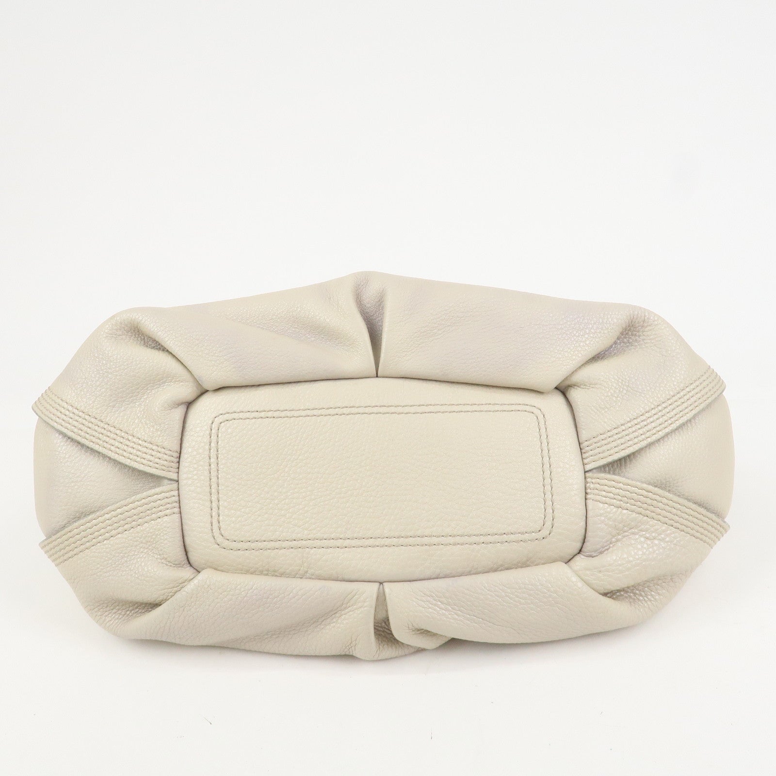CELINE Bitter Sweet Leather Shoulder Bag Hand Bag Ivory