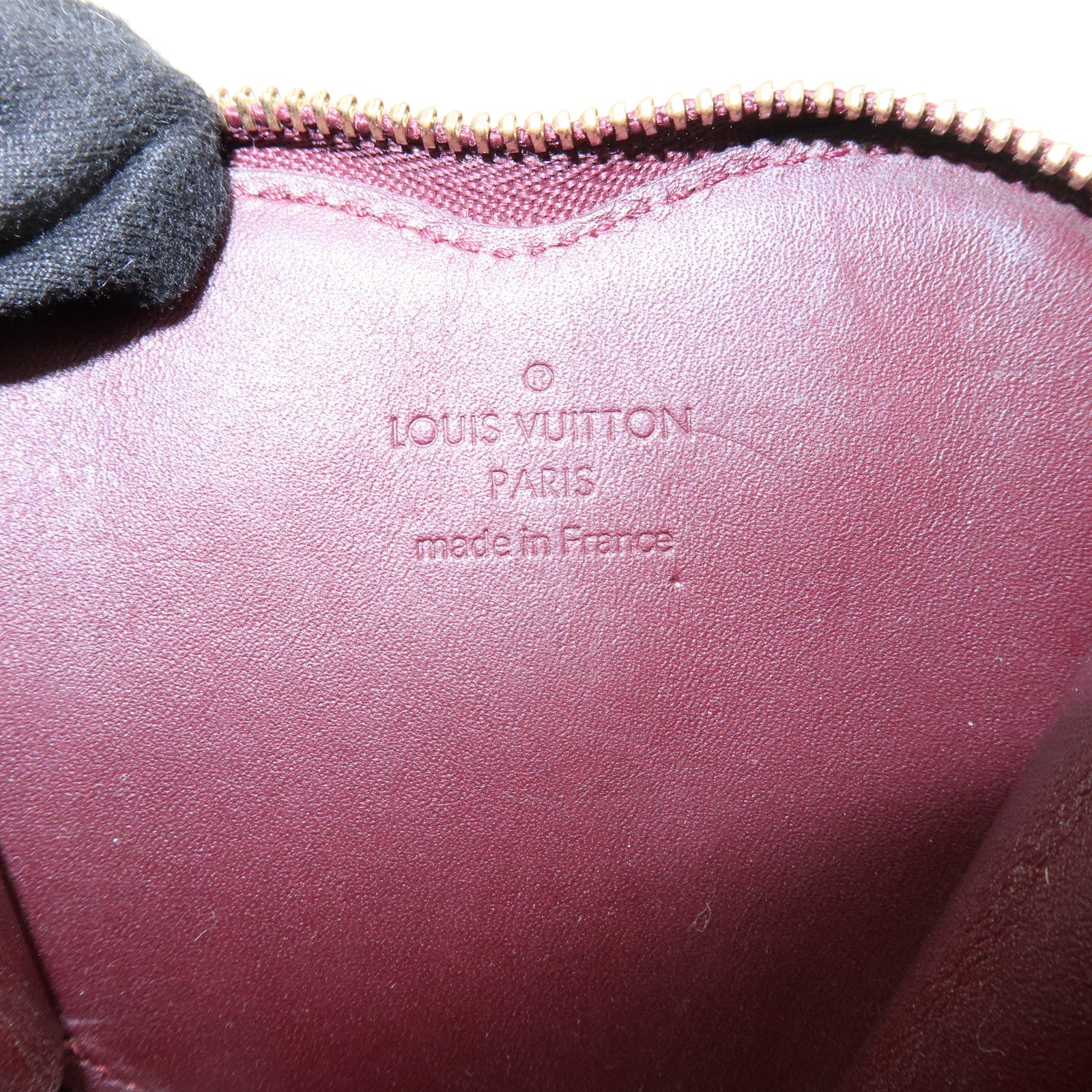Louis Vuitton Monogram Vernis Porte Monnaie Coeur Coin Case M91474
