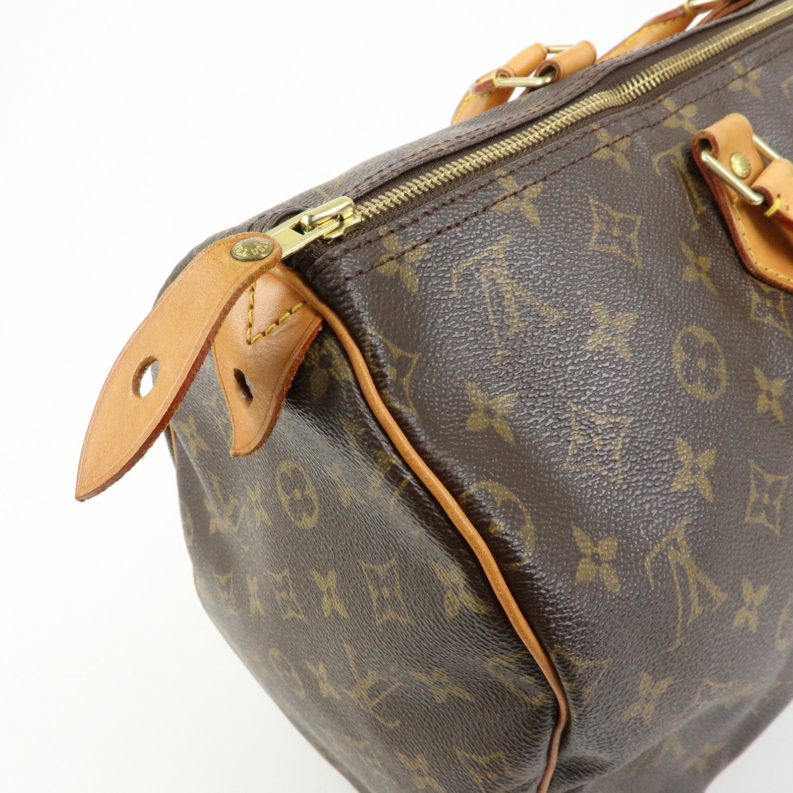 Louis Vuitton Monogram Speedy 40 Hand Bag Boston Bag Brown M41522