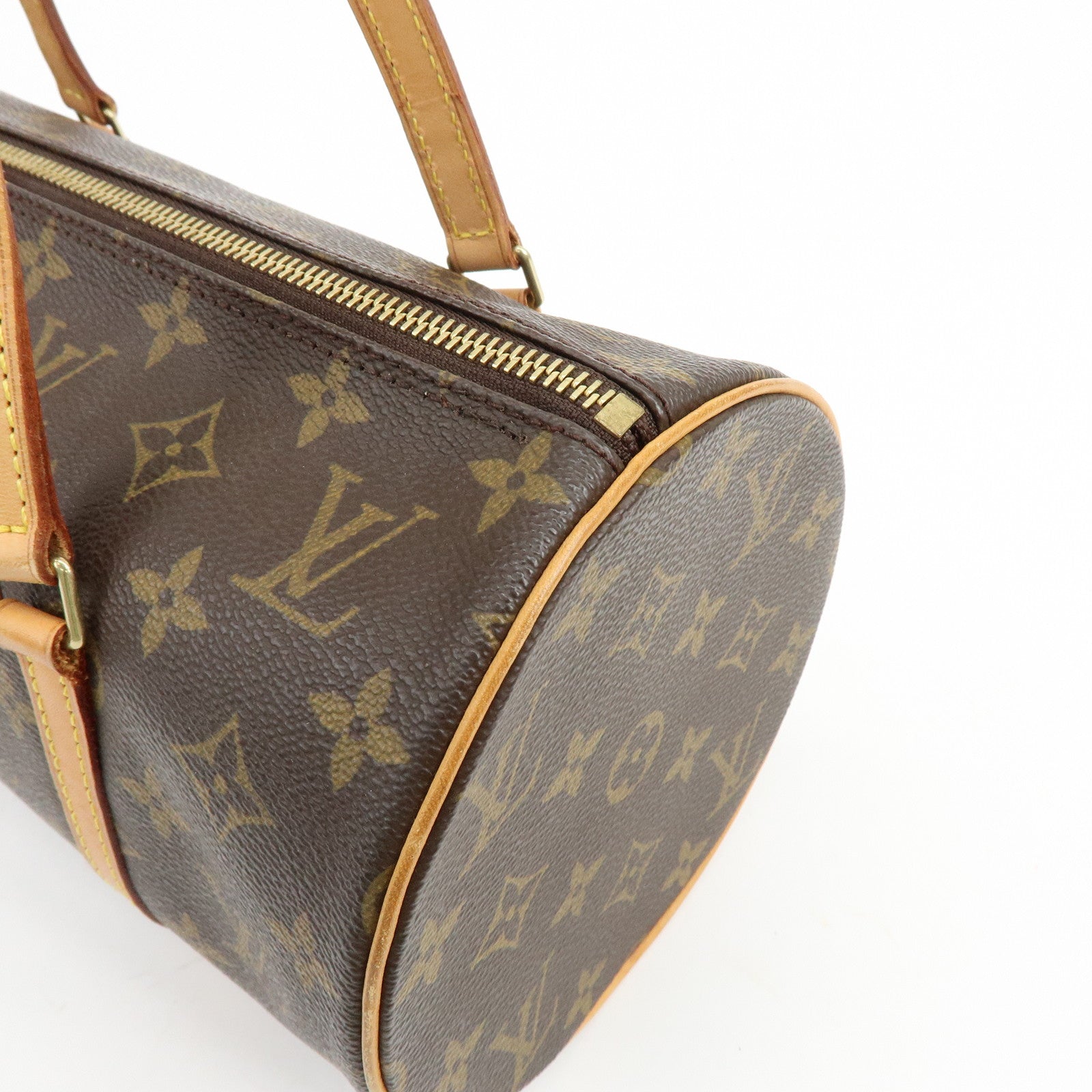 Louis Vuitton Monogram Papillon 30 Hand Bag Brown M51385