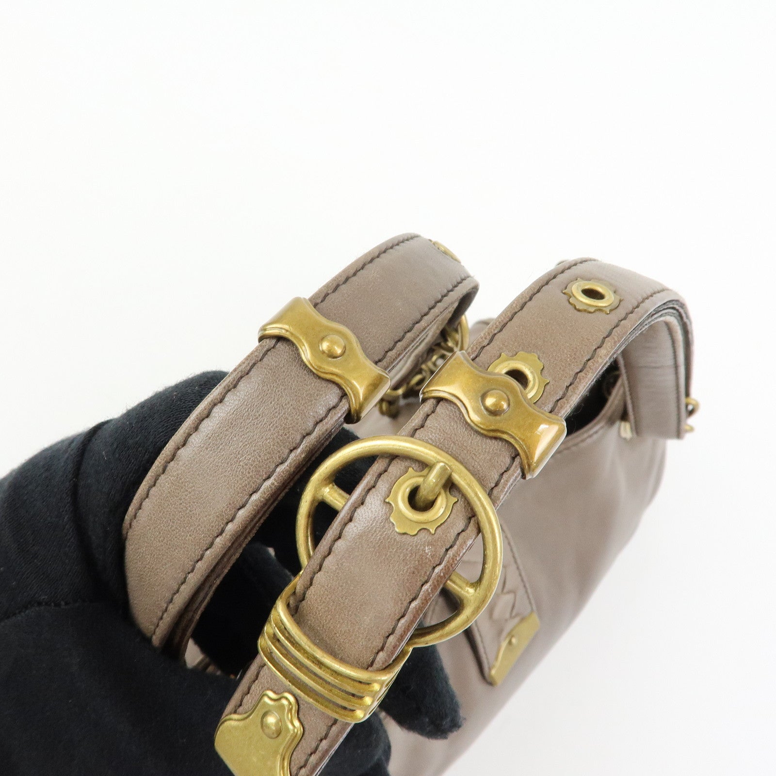 BOTTEGA VENETA Intrecciato Leather Hand Shoulder Bag Brown 162114