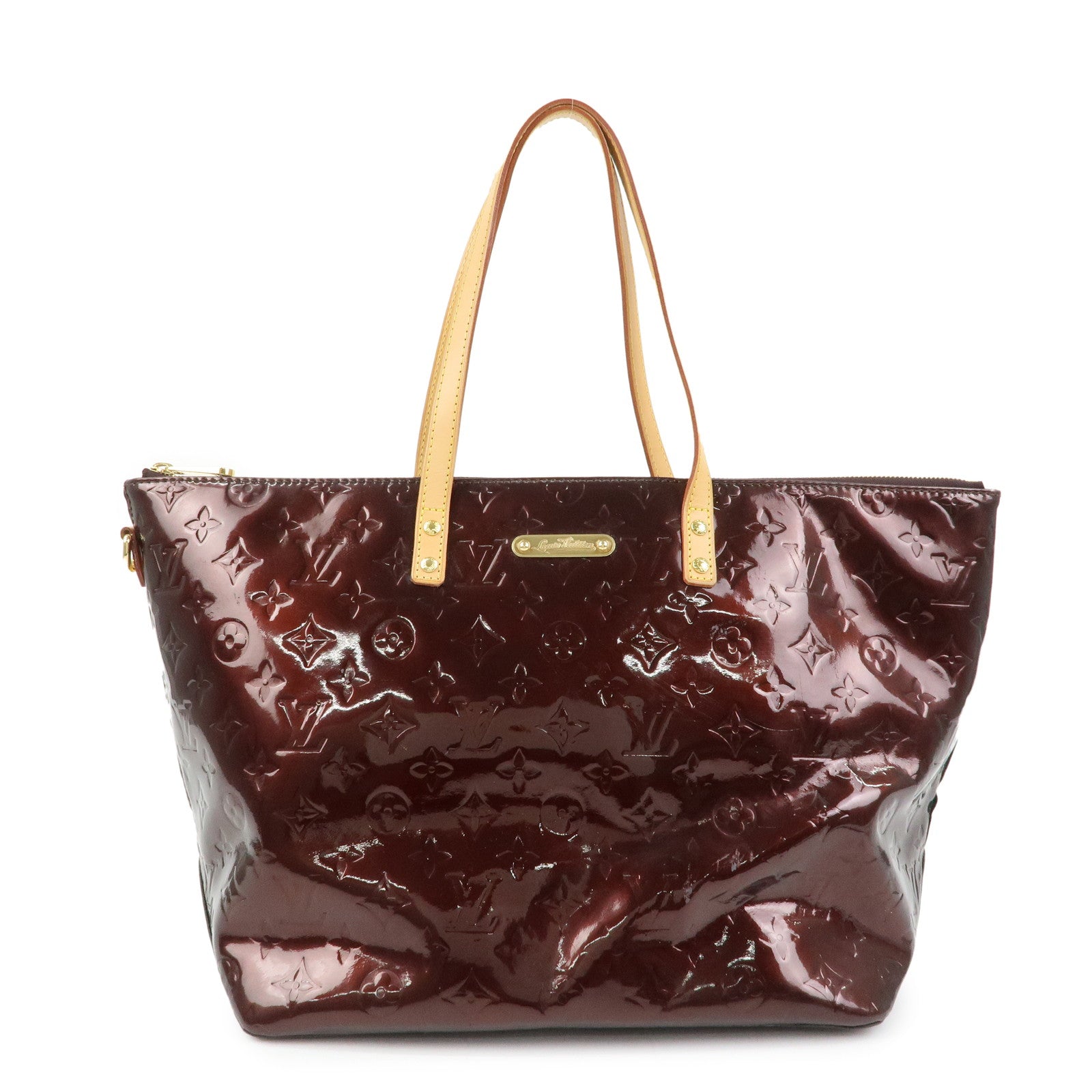 Louis Vuitton Monogram Vernis Bellevue GM Hand Bag Amarante M93589