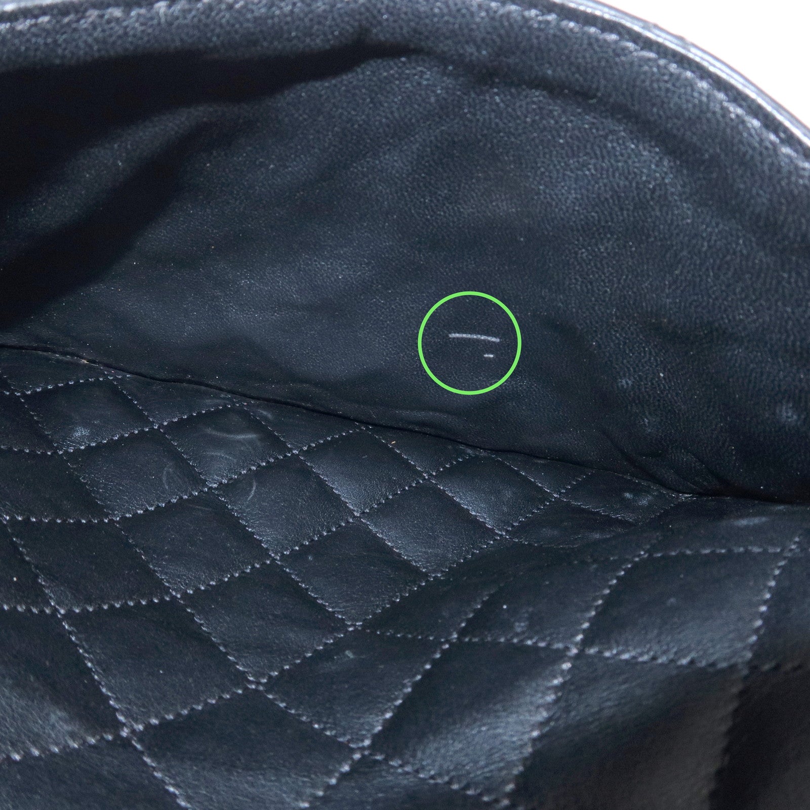 CHANEL Cambon Line COCO Mark Lamb Skin Large Shoulder Bag A25179