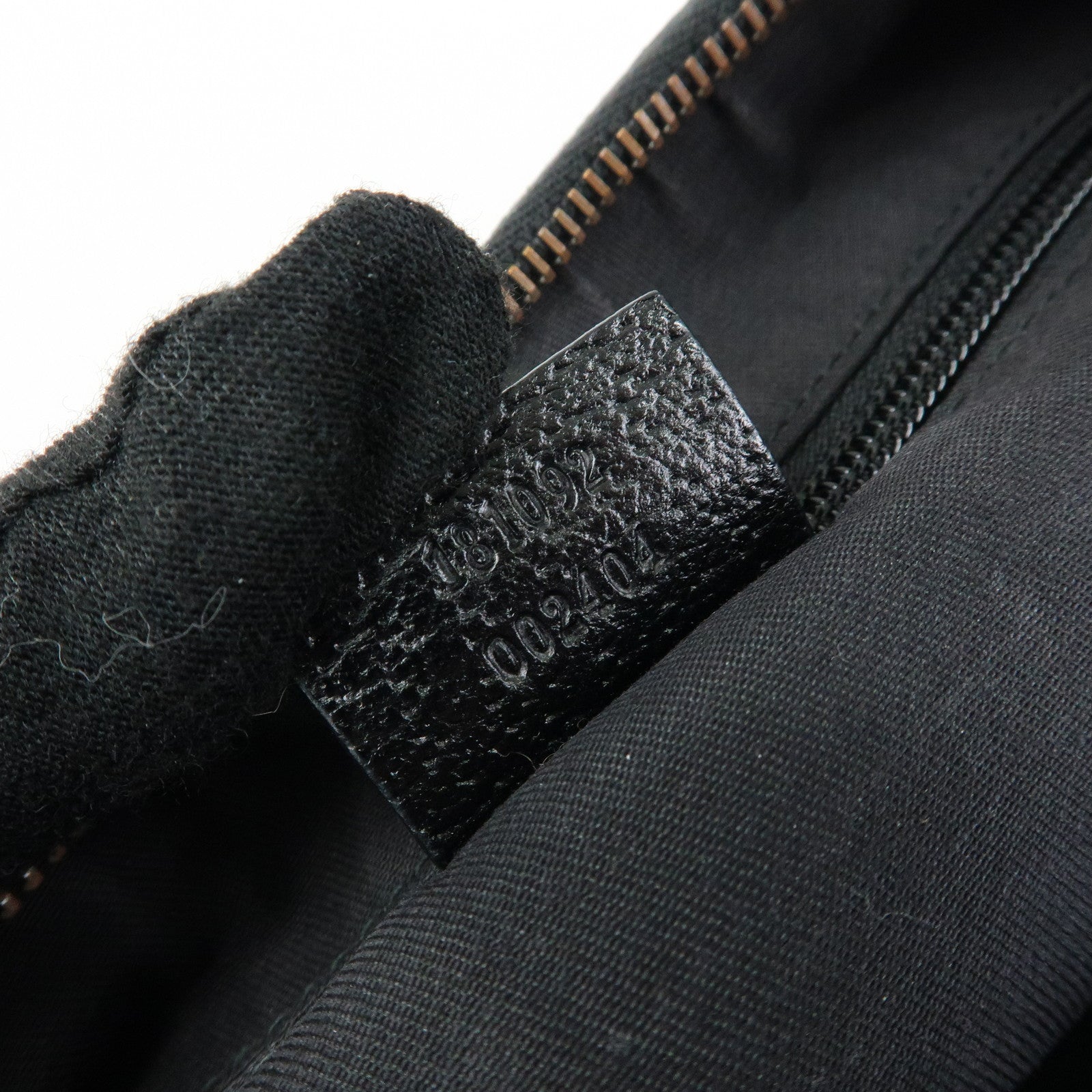 GUCCI GG Canvas Leather Shoulder Bag Crossbody Bag Black 181092