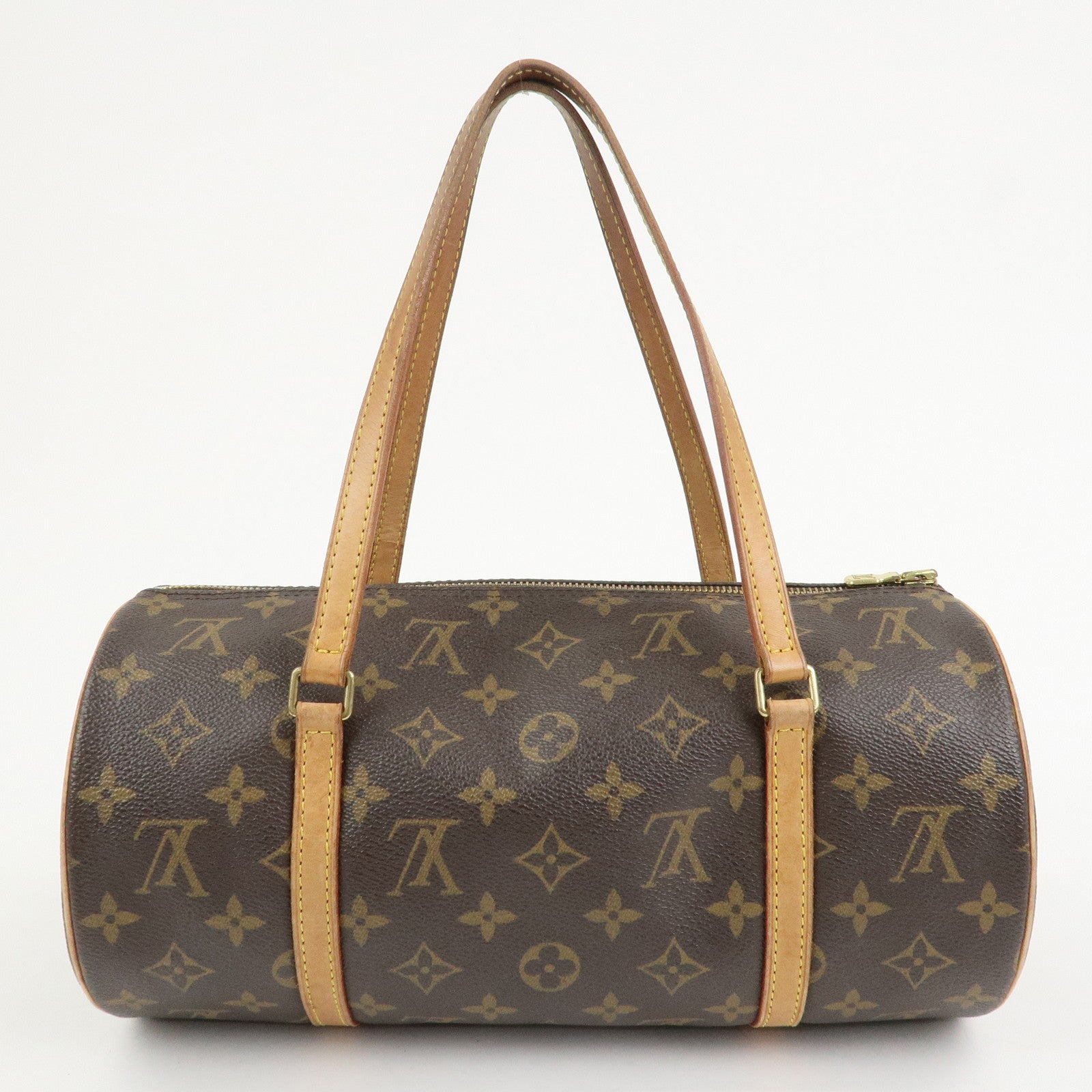 Louis Vuitton Monogram Papillon 30 Hand Bag New Style Brown M51385