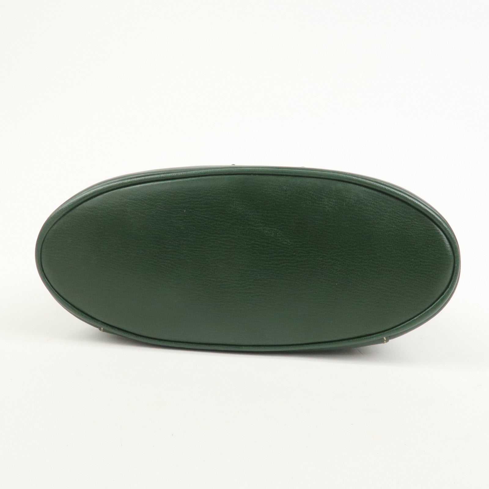 LOEWE Velazquez Calf Leather Hand Bag Vanity Bag Green