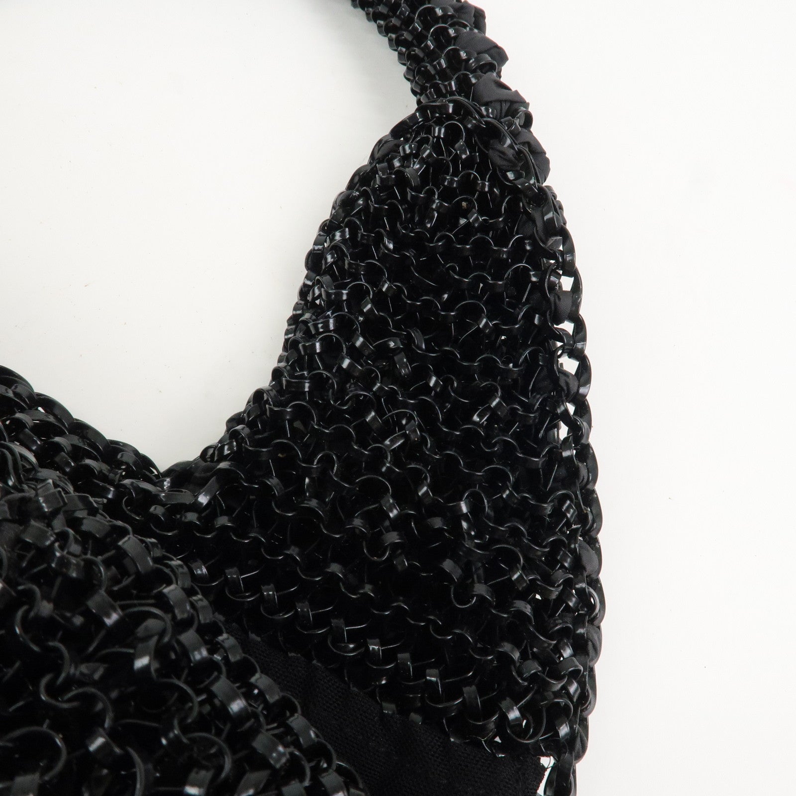 ANTEPRIMA PVC Nylon Hand Bag Shoulder Bag Black
