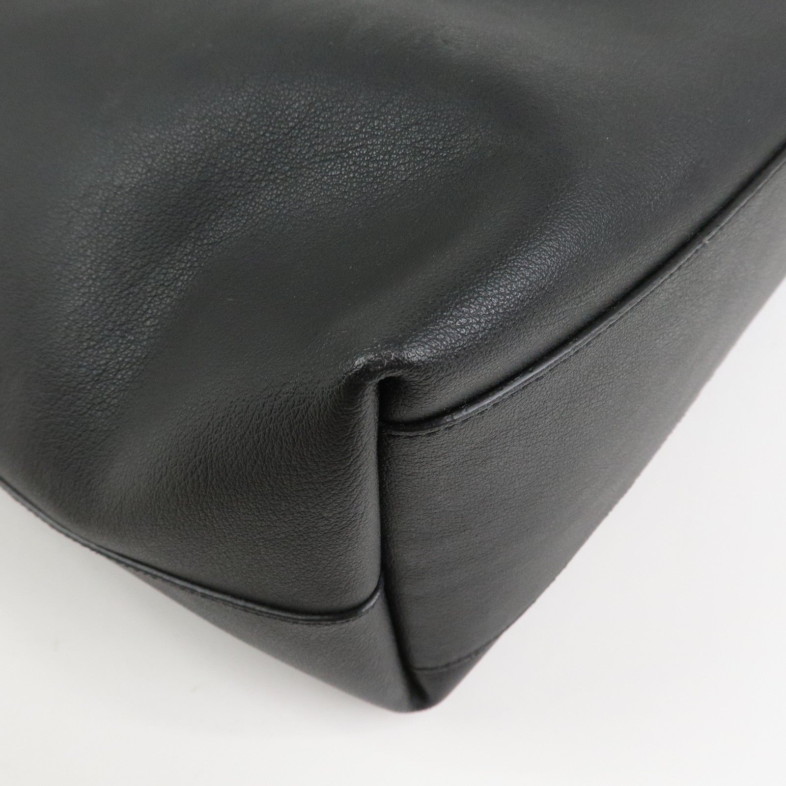 Saint Laurent Leather Tote Bag Shoulder Bag Black