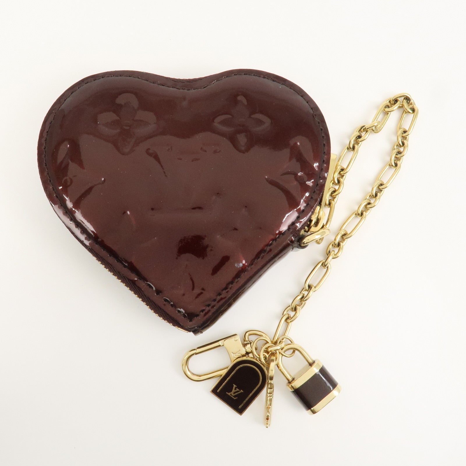Louis Vuitton Monogram Vernis Porte Monnaie Coeur Coin Case M93561