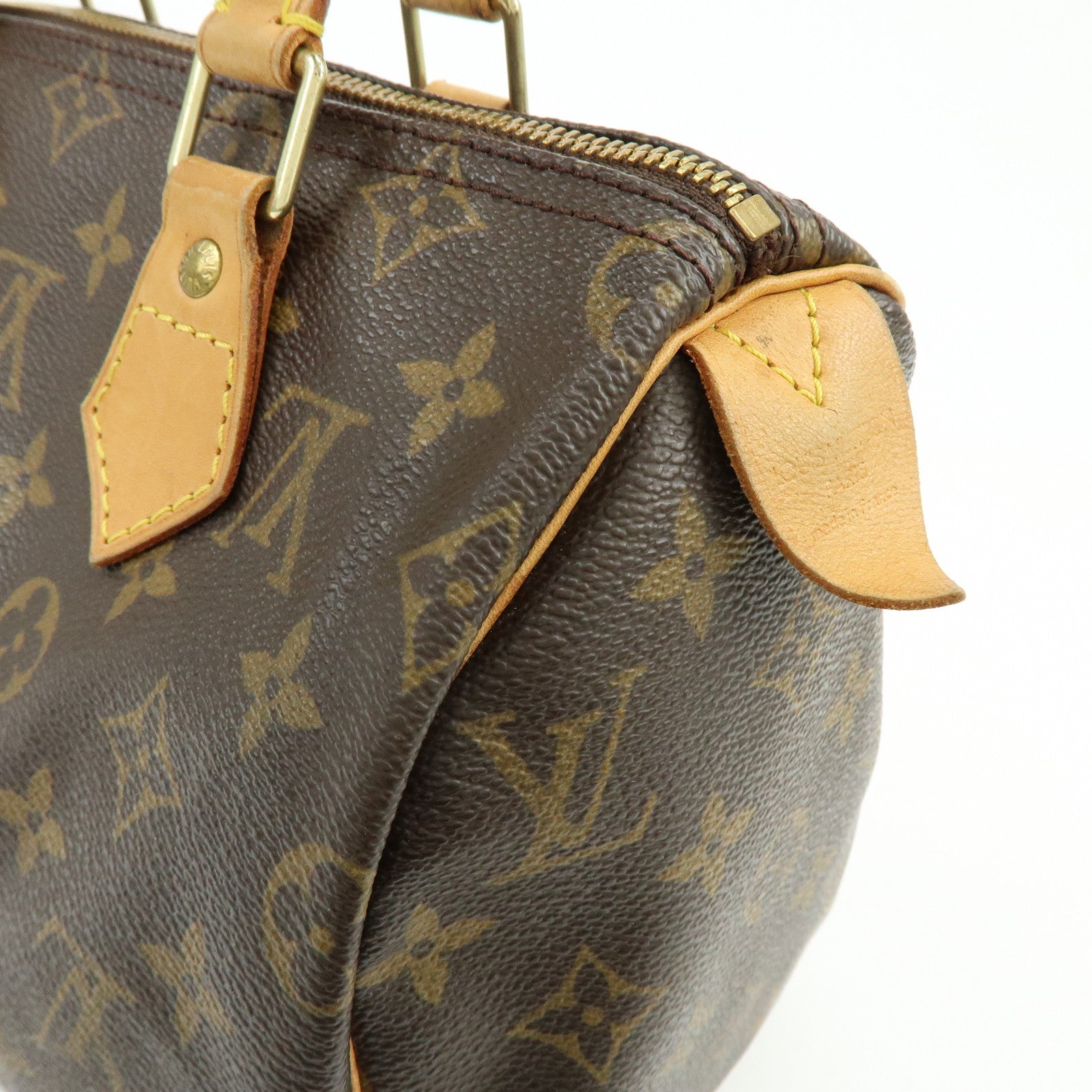 Louis Vuitton Monogram Speedy 25 Boston Bag Hand Bag Brown M41528