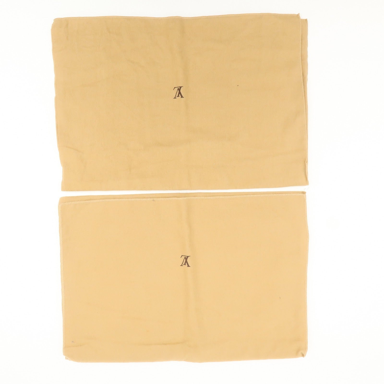 Louis Vuitton Set of 10 Dust Bag Storage Bag Flap Style Beige