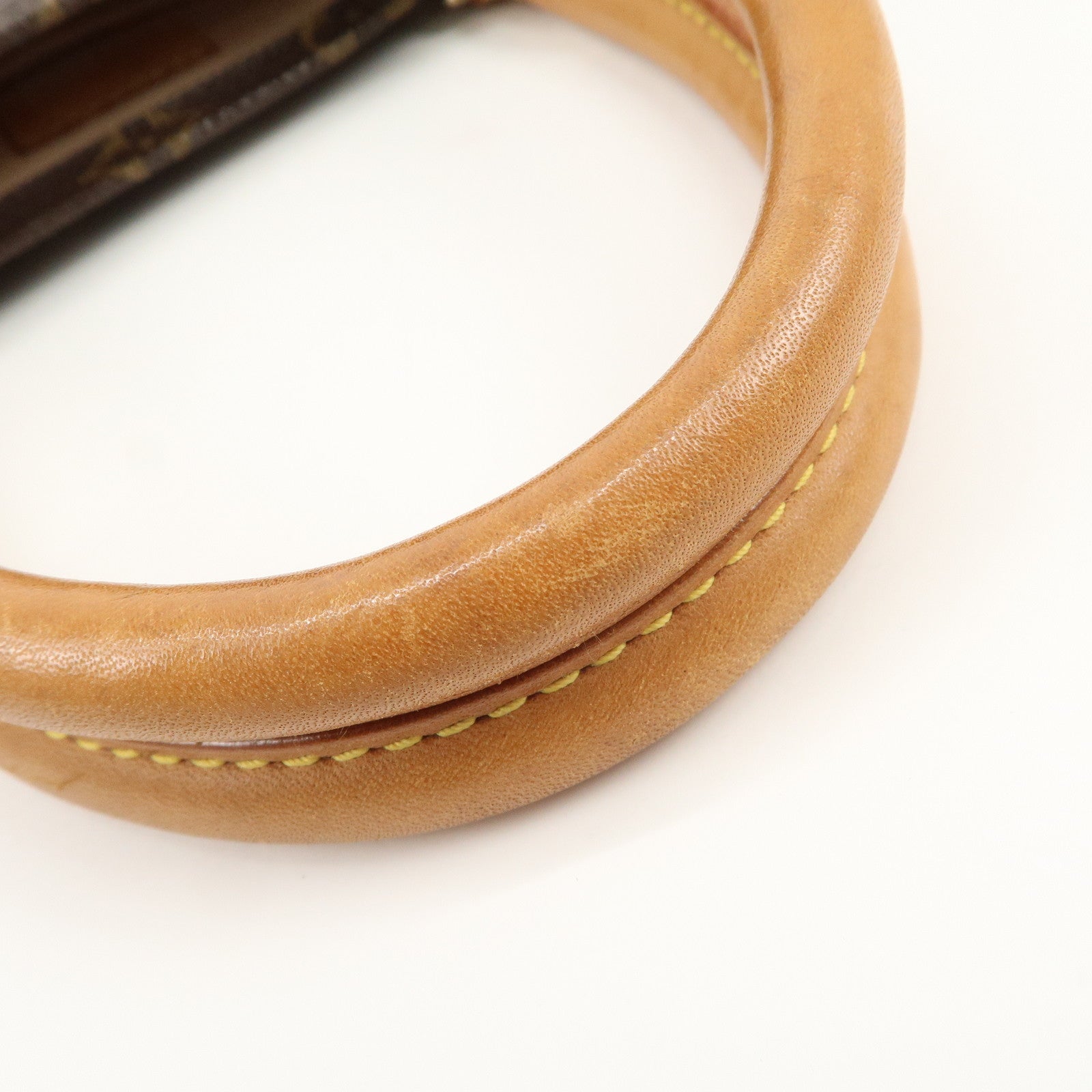 Louis Vuitton Monogram Sac Plat Tote Bag Hand Bag Brown M51140